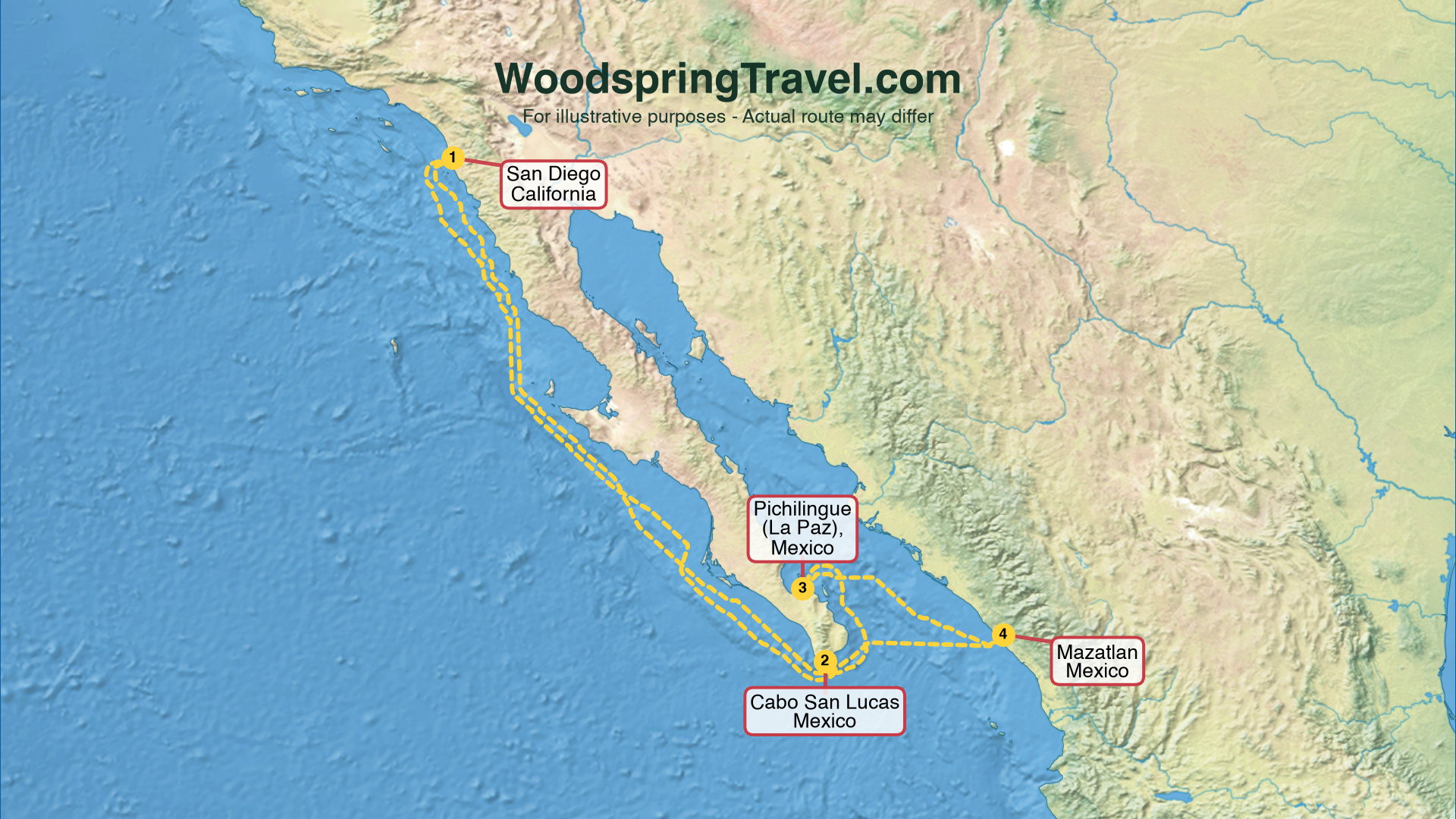 Route Illustration - Actual route may differ