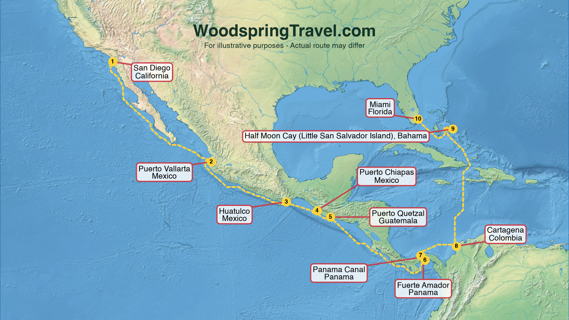 Route Illustration - Actual route may differ