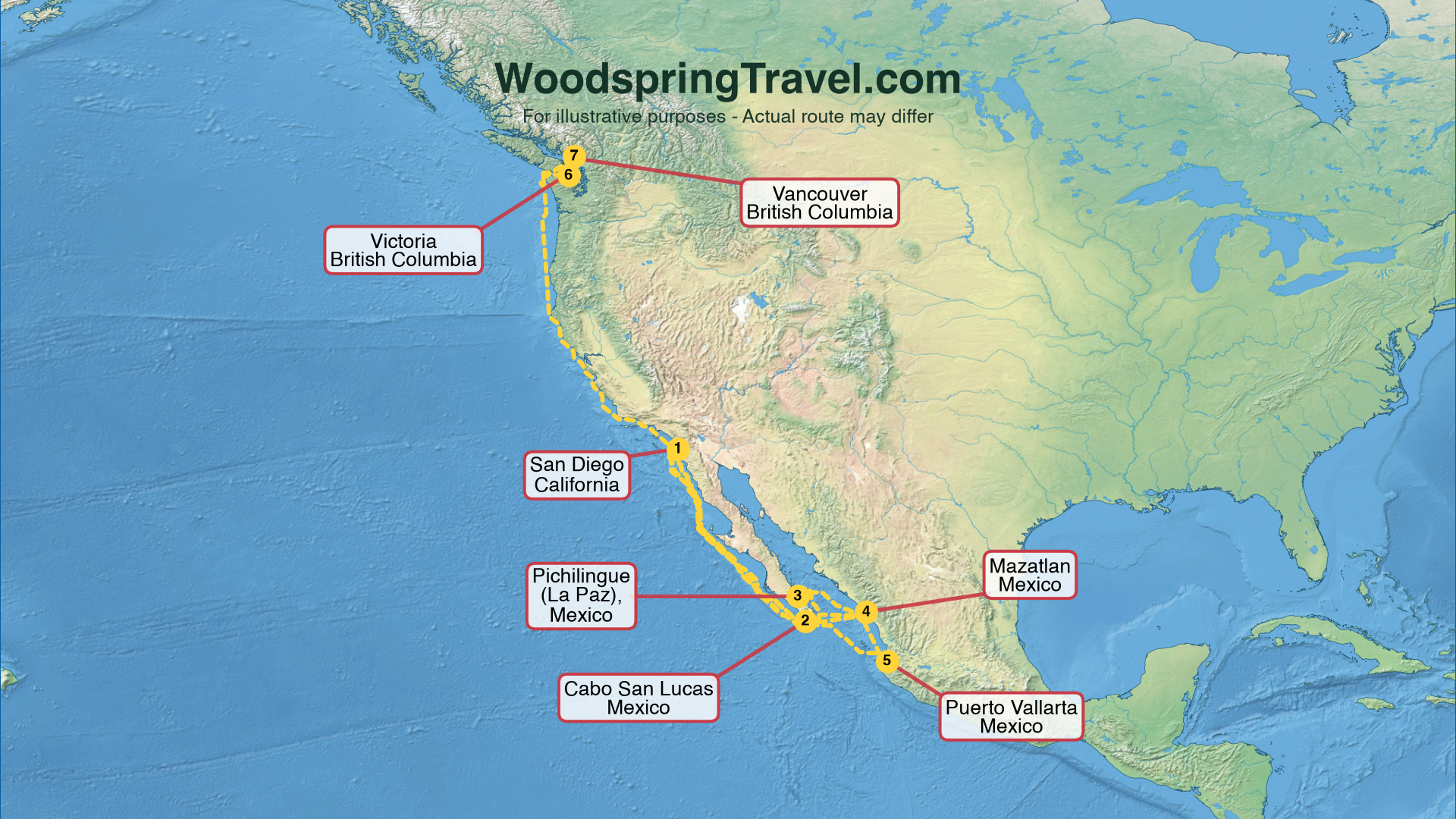 Route Illustration - Actual route may differ