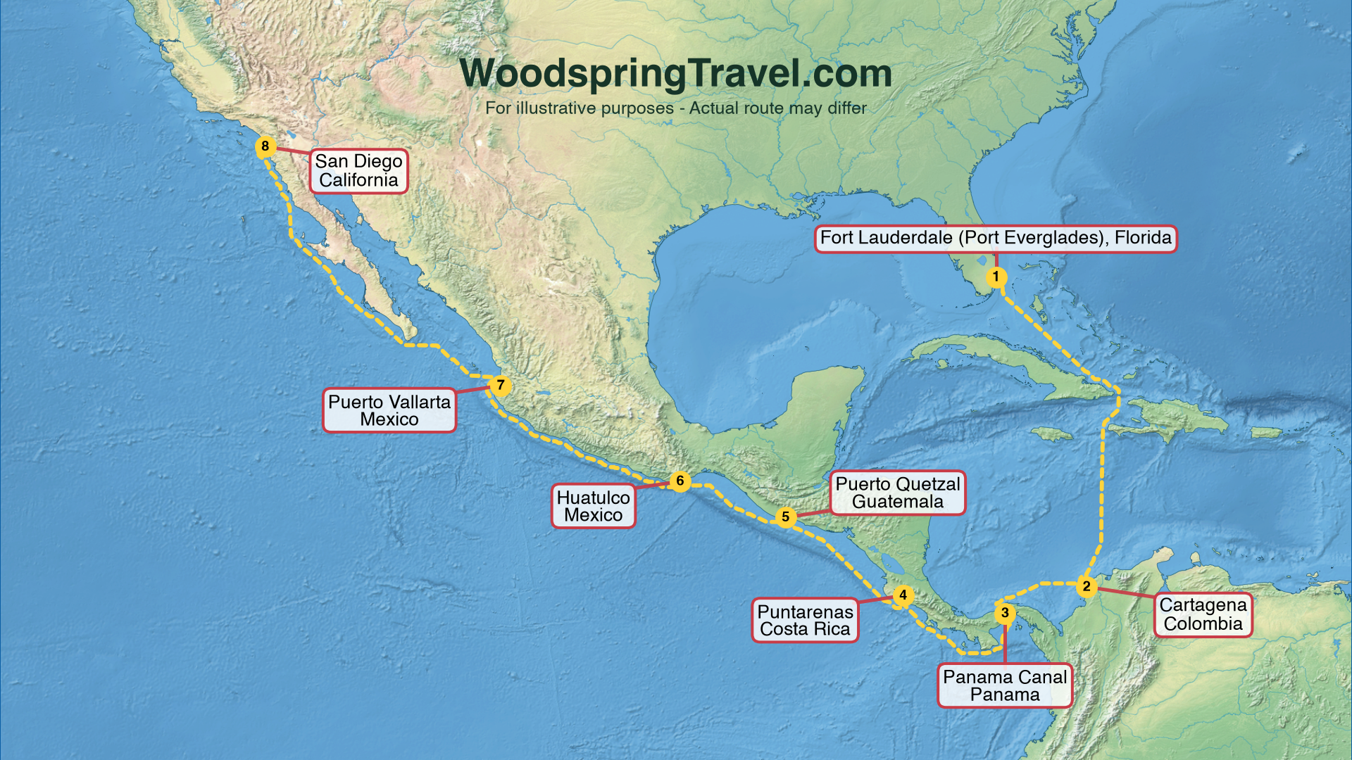 Route Illustration - Actual route may differ