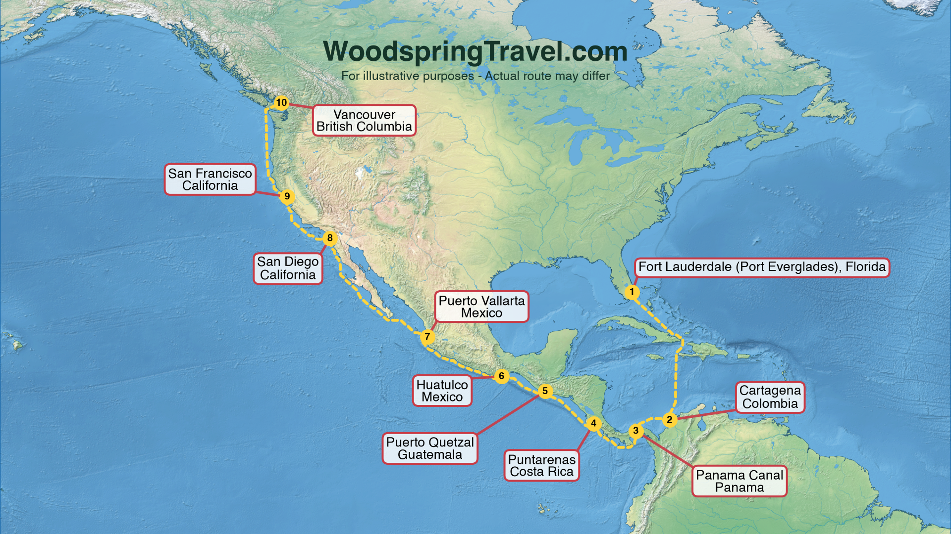 Route Illustration - Actual route may differ