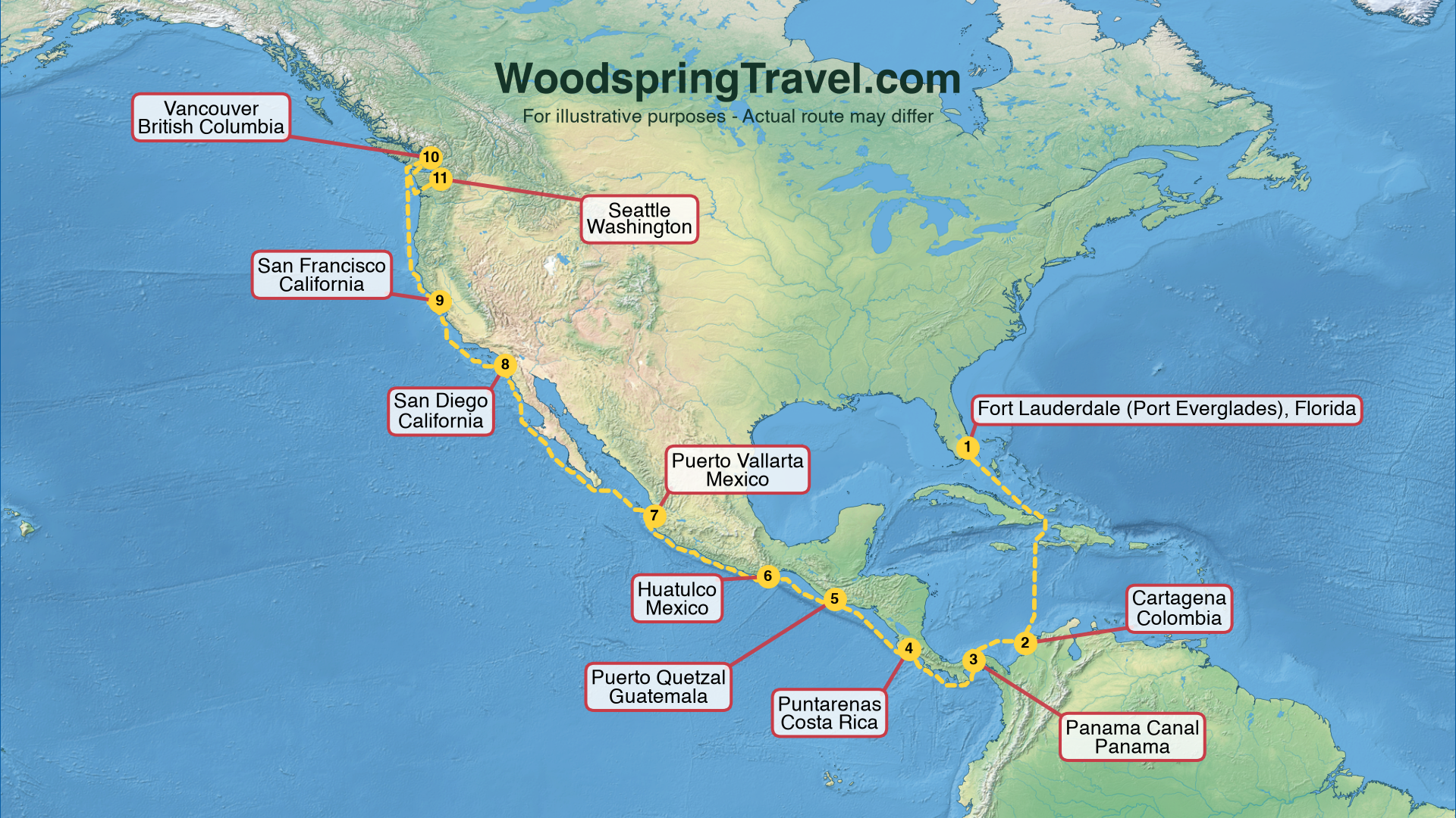 Route Illustration - Actual route may differ