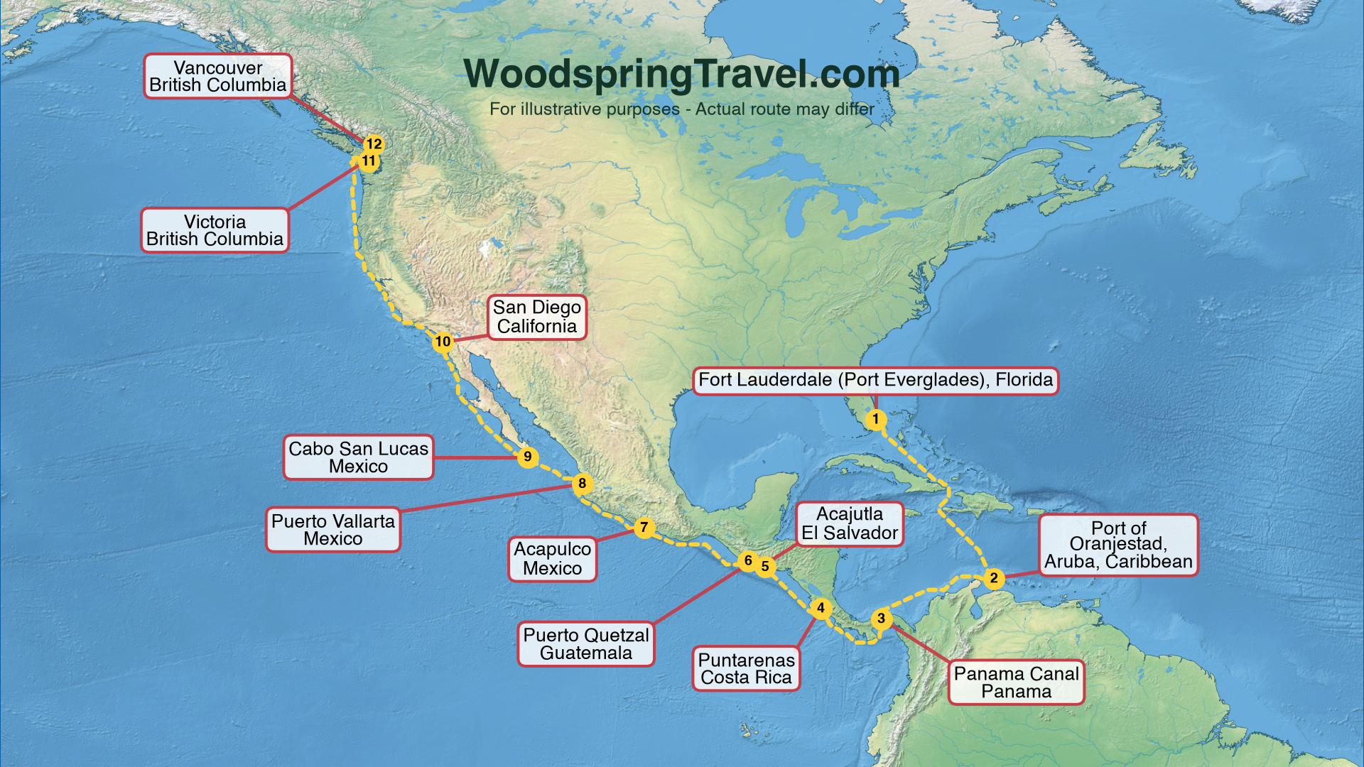 Route Illustration - Actual route may differ