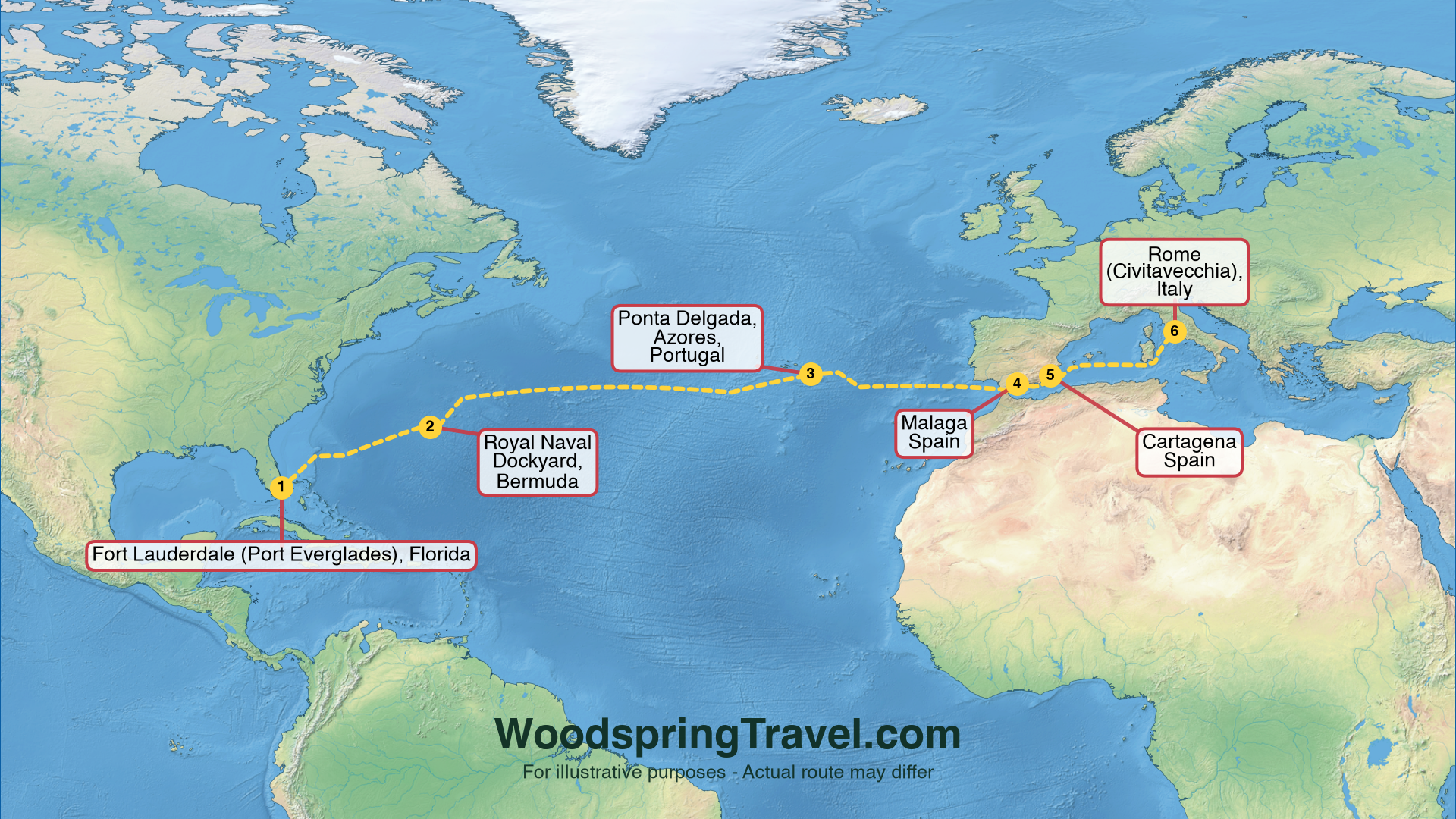 Route Illustration - Actual route may differ