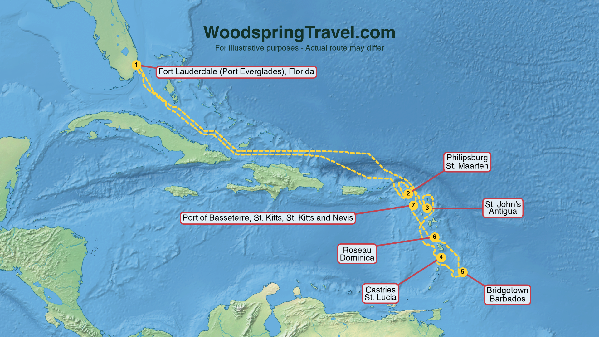 Route Illustration - Actual route may differ