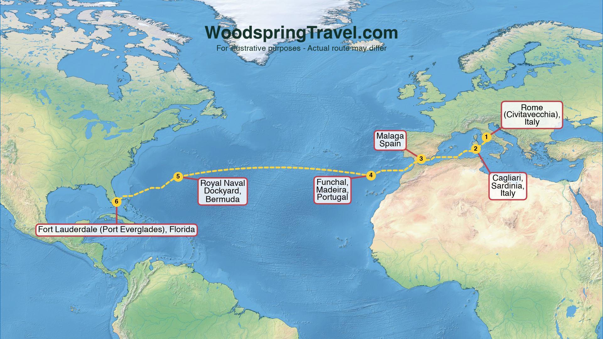 Route Illustration - Actual route may differ