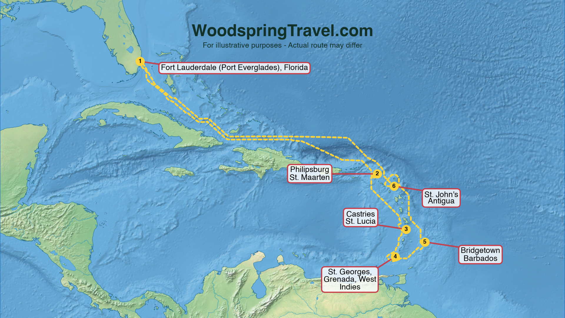 Route Illustration - Actual route may differ