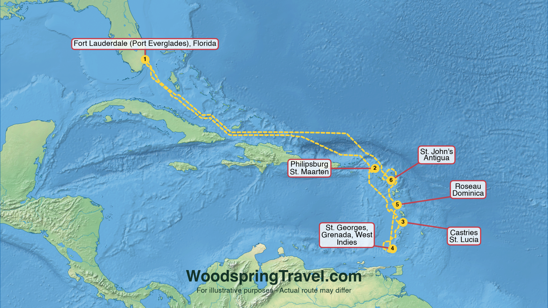 Route Illustration - Actual route may differ