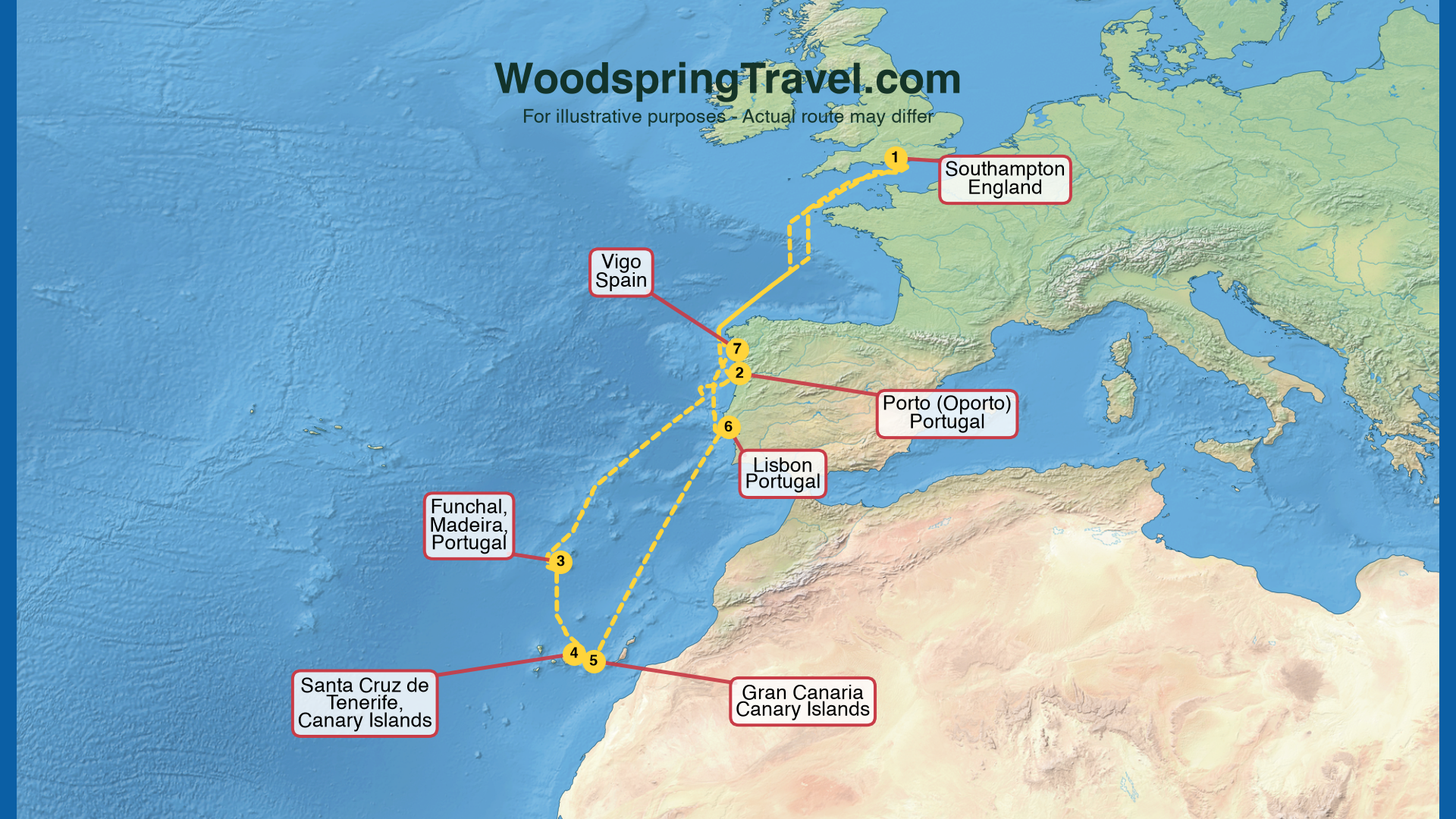 Route Illustration - Actual route may differ Route Illustration - Actual route may differ