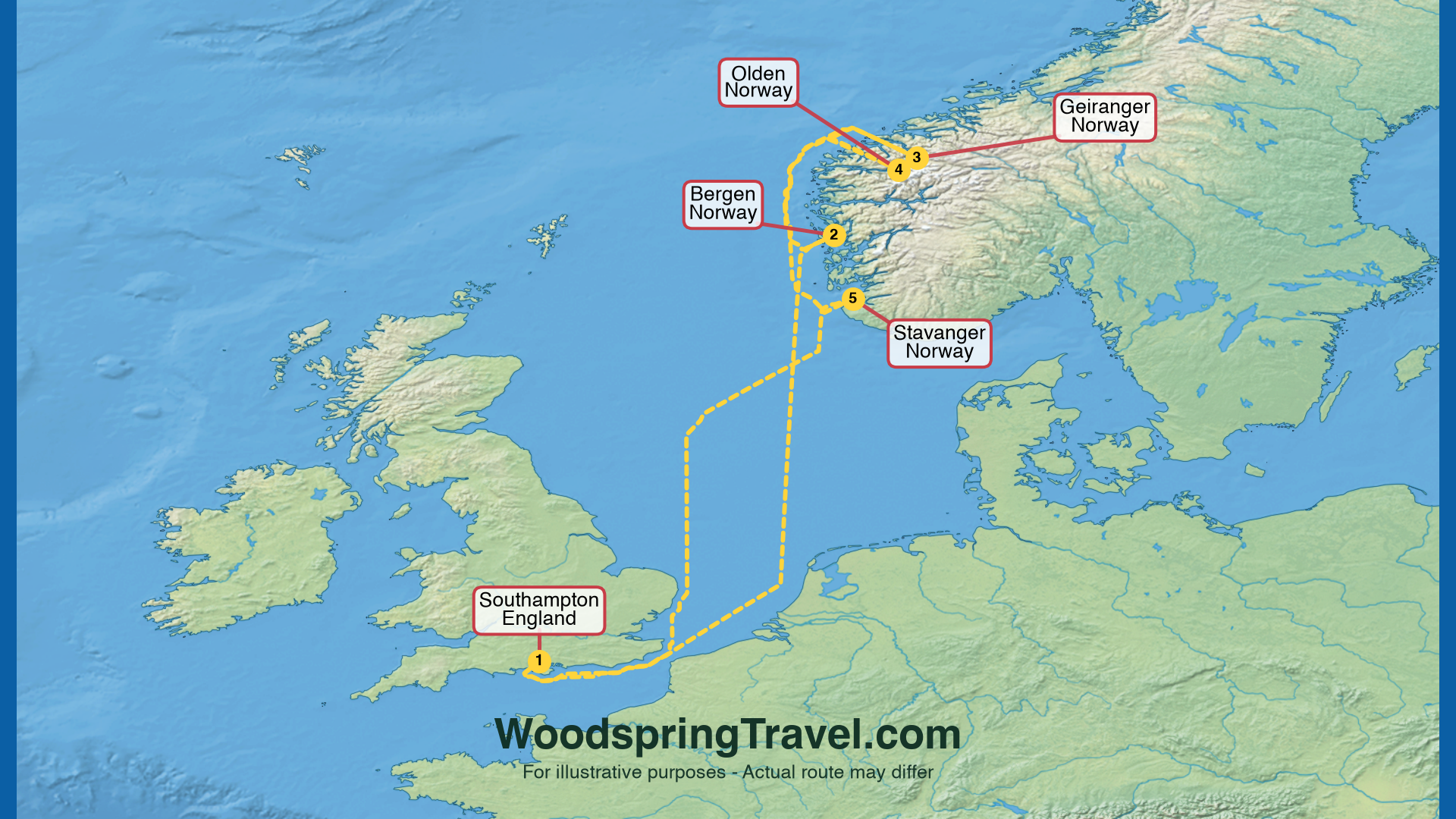 Route Illustration - Actual route may differ Route Illustration - Actual route may differ