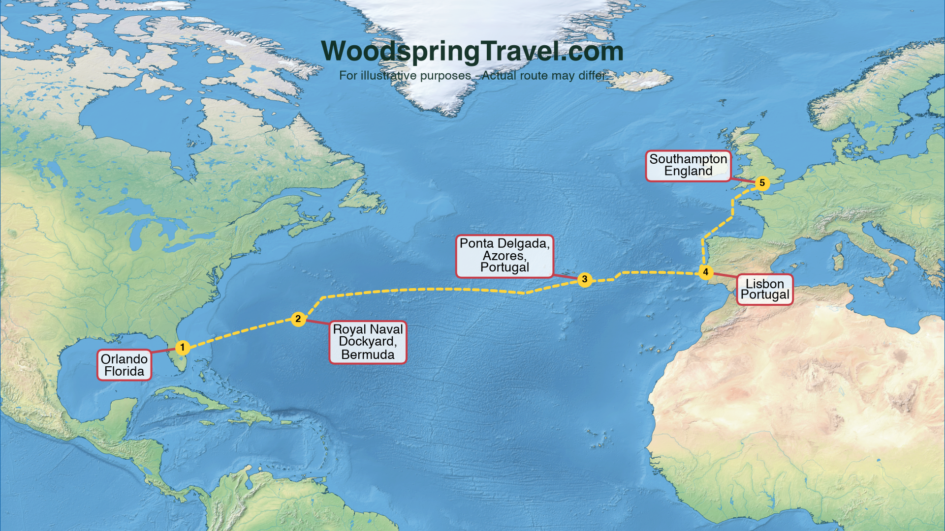 Route Illustration - Actual route may differ