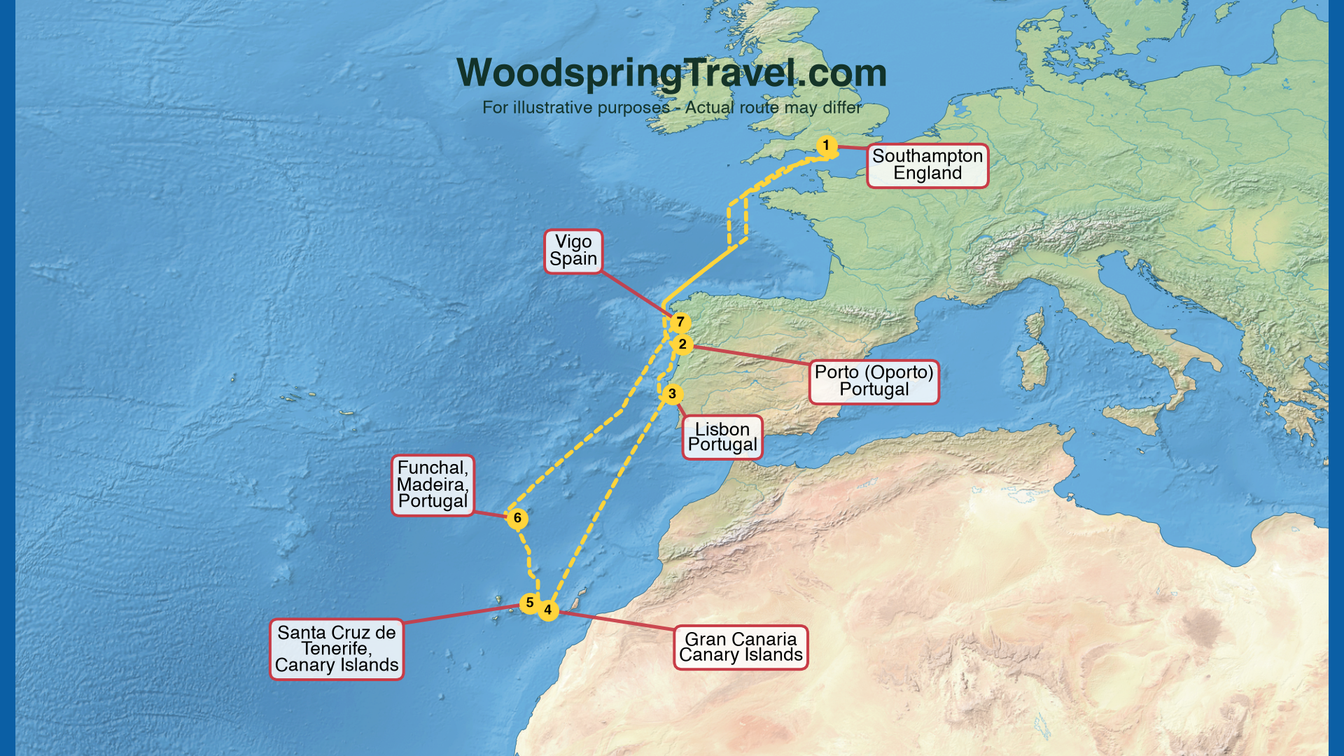 Route Illustration - Actual route may differ Route Illustration - Actual route may differ