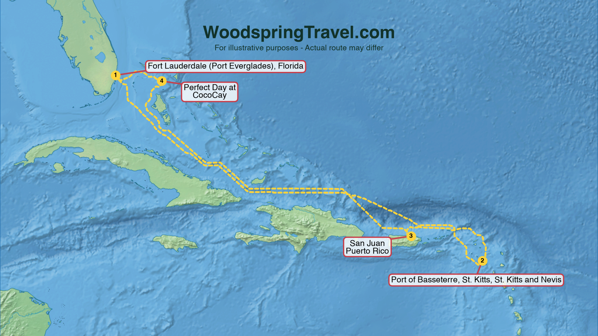 Route Illustration - Actual route may differ