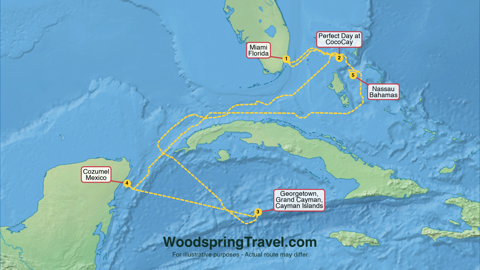 Route Illustration - Actual route may differ