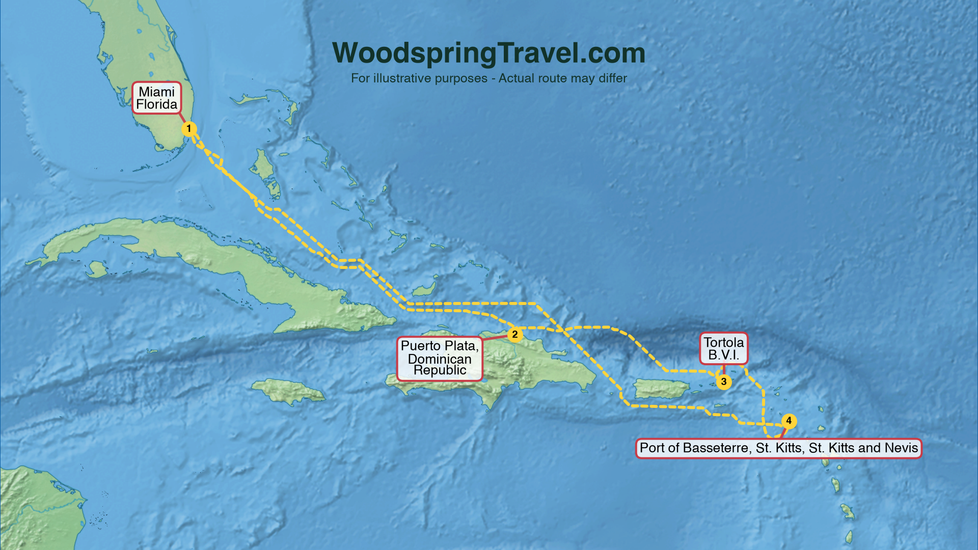 Route Illustration - Actual route may differ