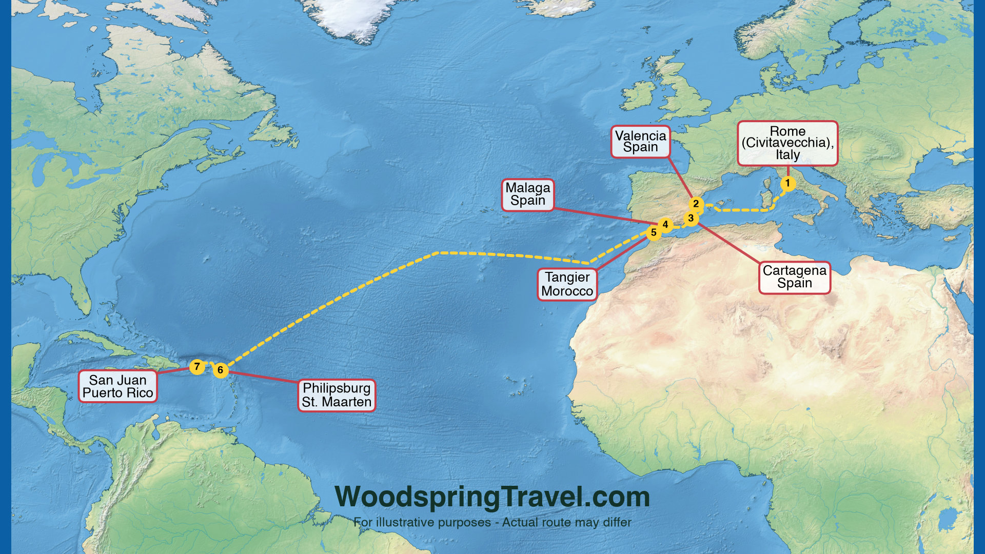 Route Illustration - Actual route may differ