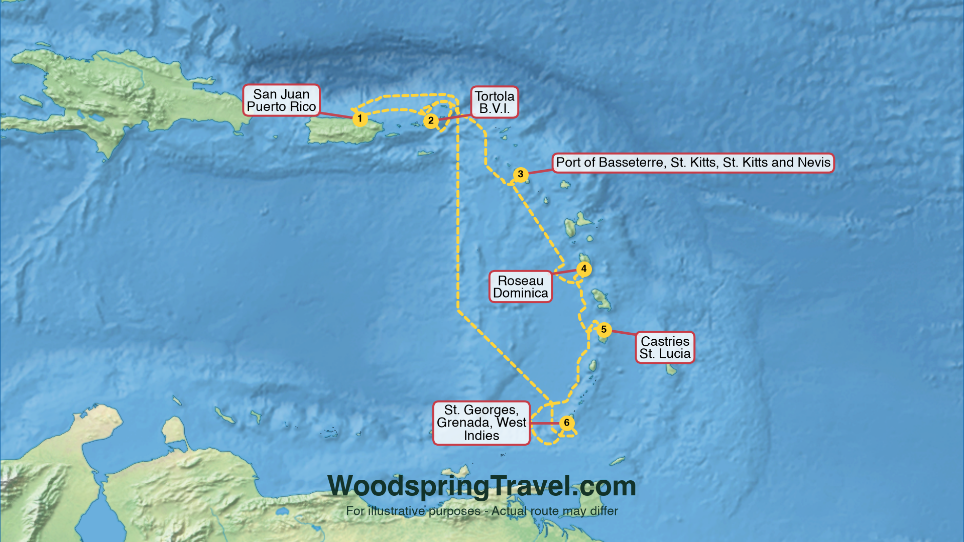 Route Illustration - Actual route may differ