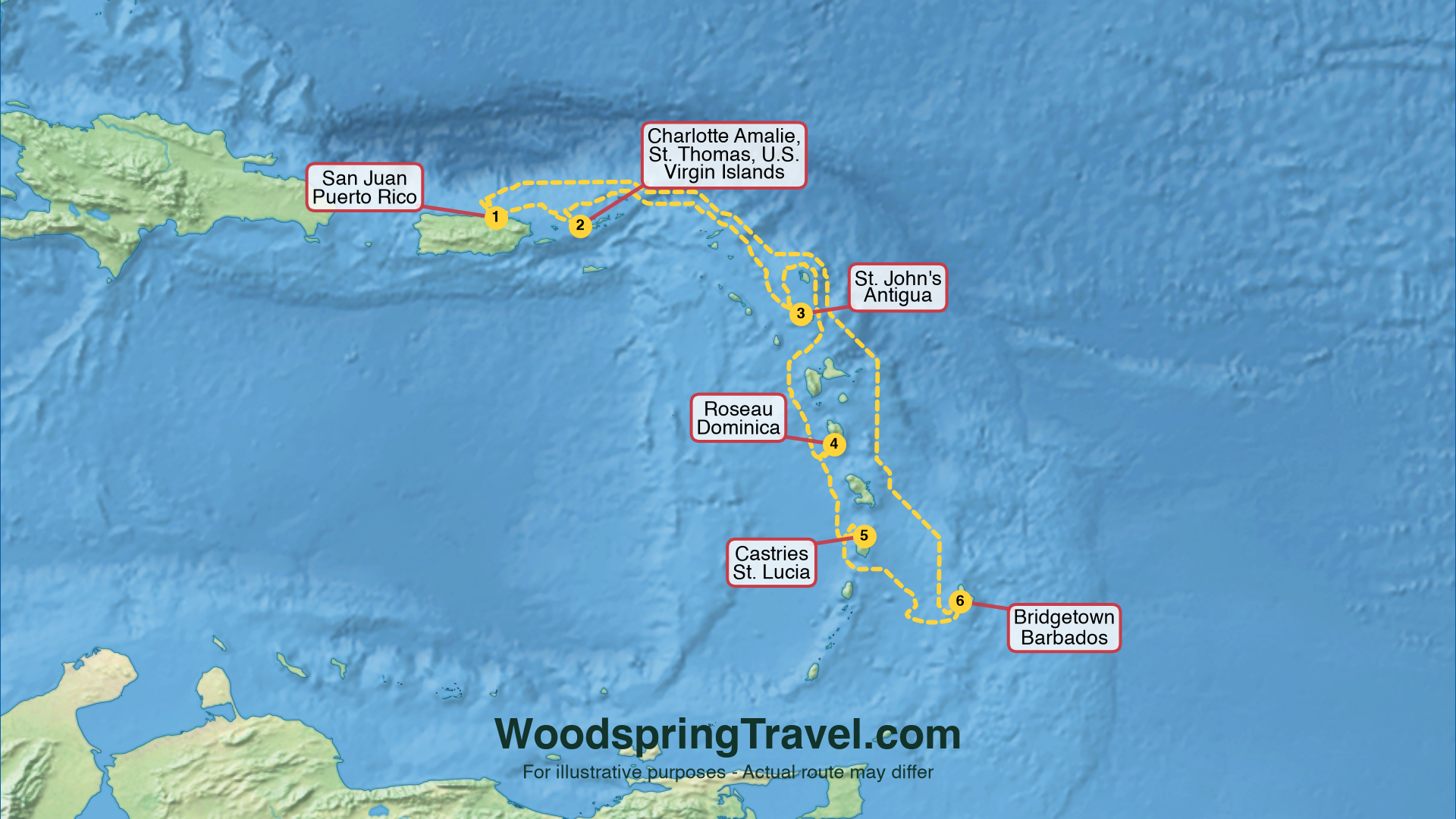 Route Illustration - Actual route may differ