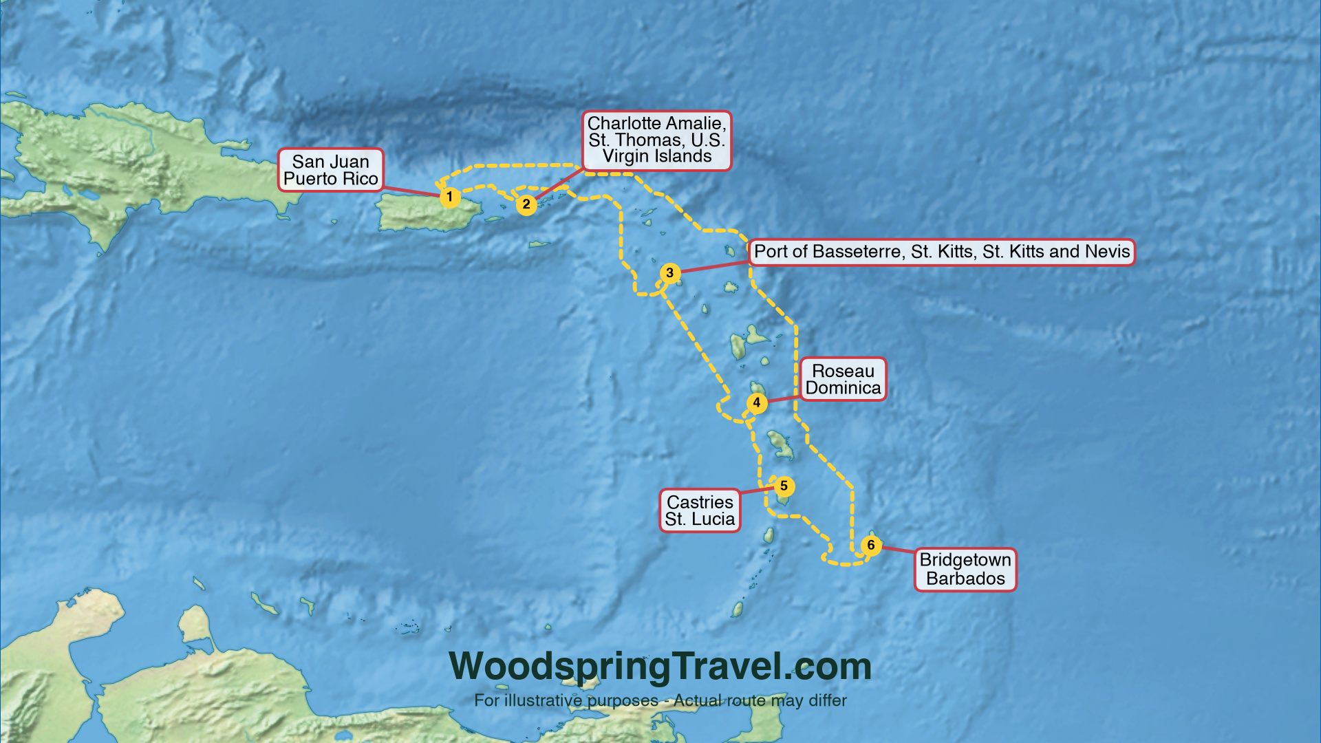 Route Illustration - Actual route may differ