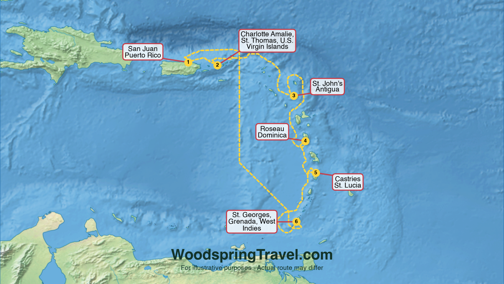 Route Illustration - Actual route may differ