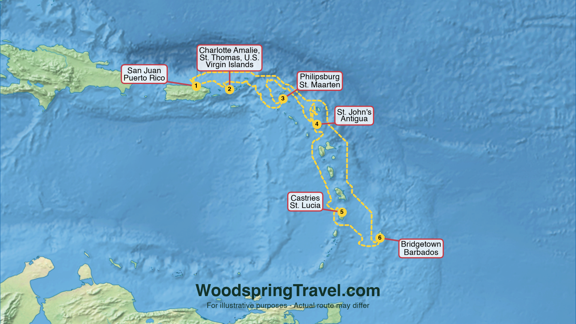 Route Illustration - Actual route may differ