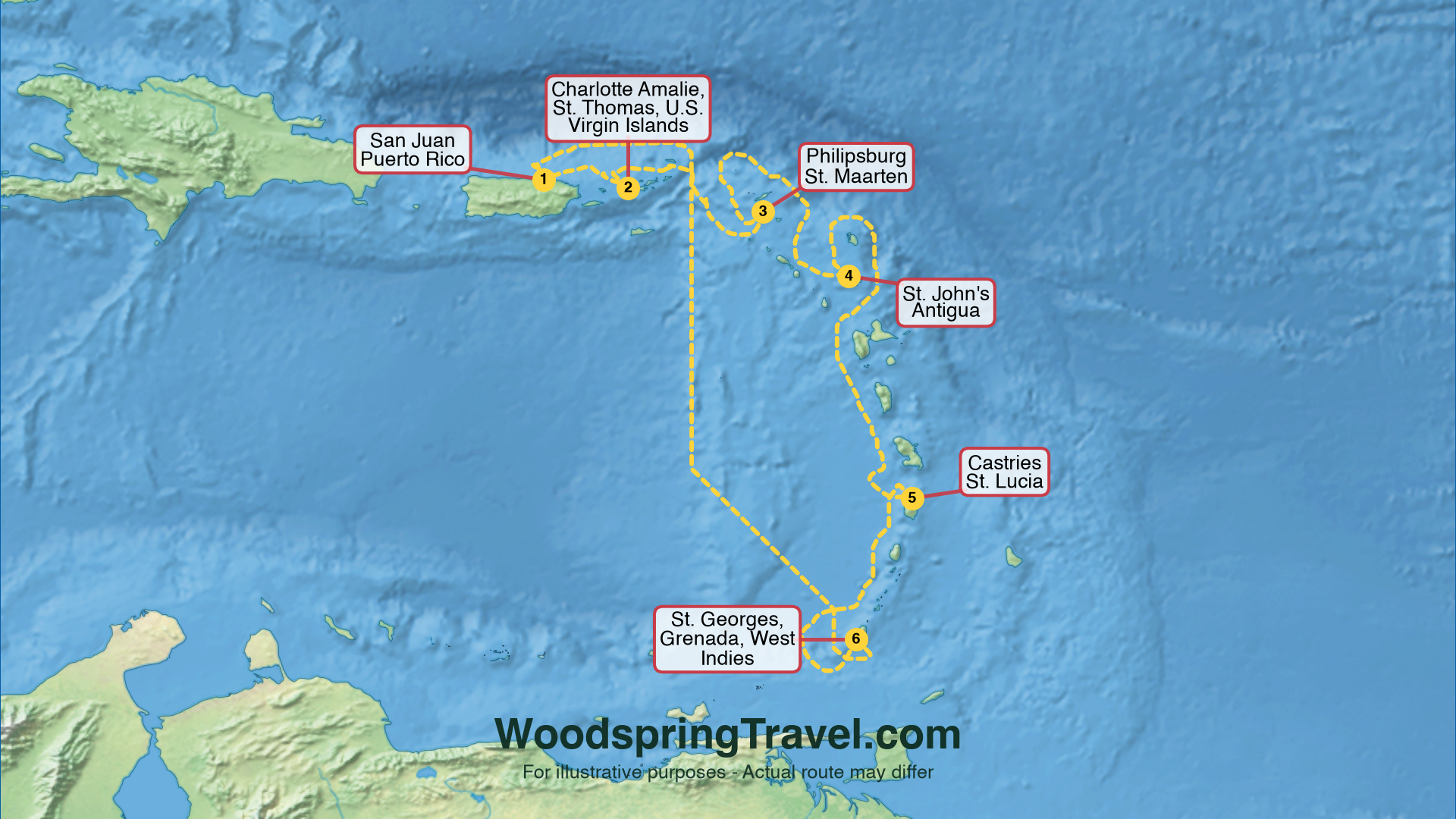 Route Illustration - Actual route may differ