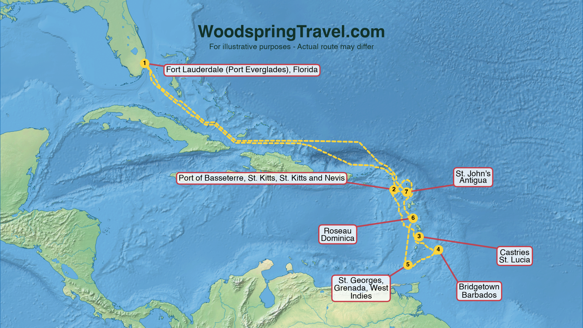 Route Illustration - Actual route may differ