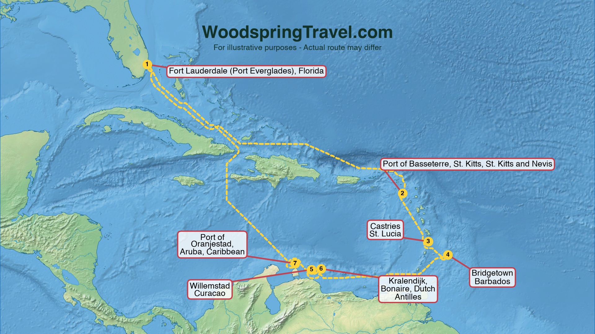 Route Illustration - Actual route may differ