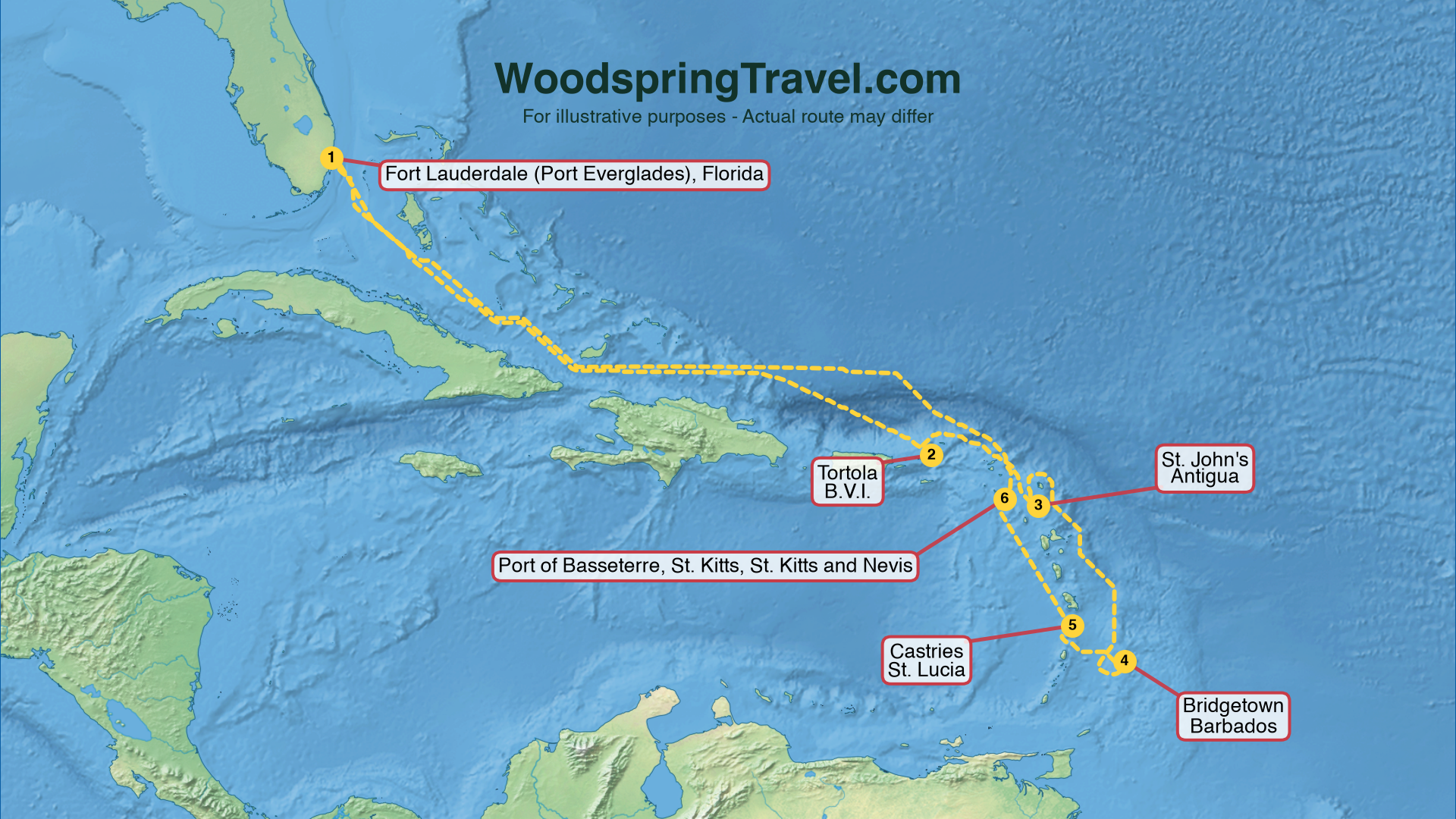 Route Illustration - Actual route may differ