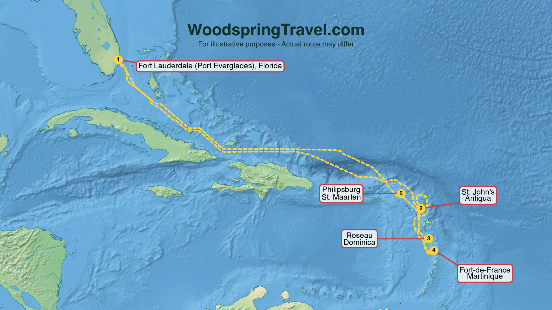 Route Illustration - Actual route may differ