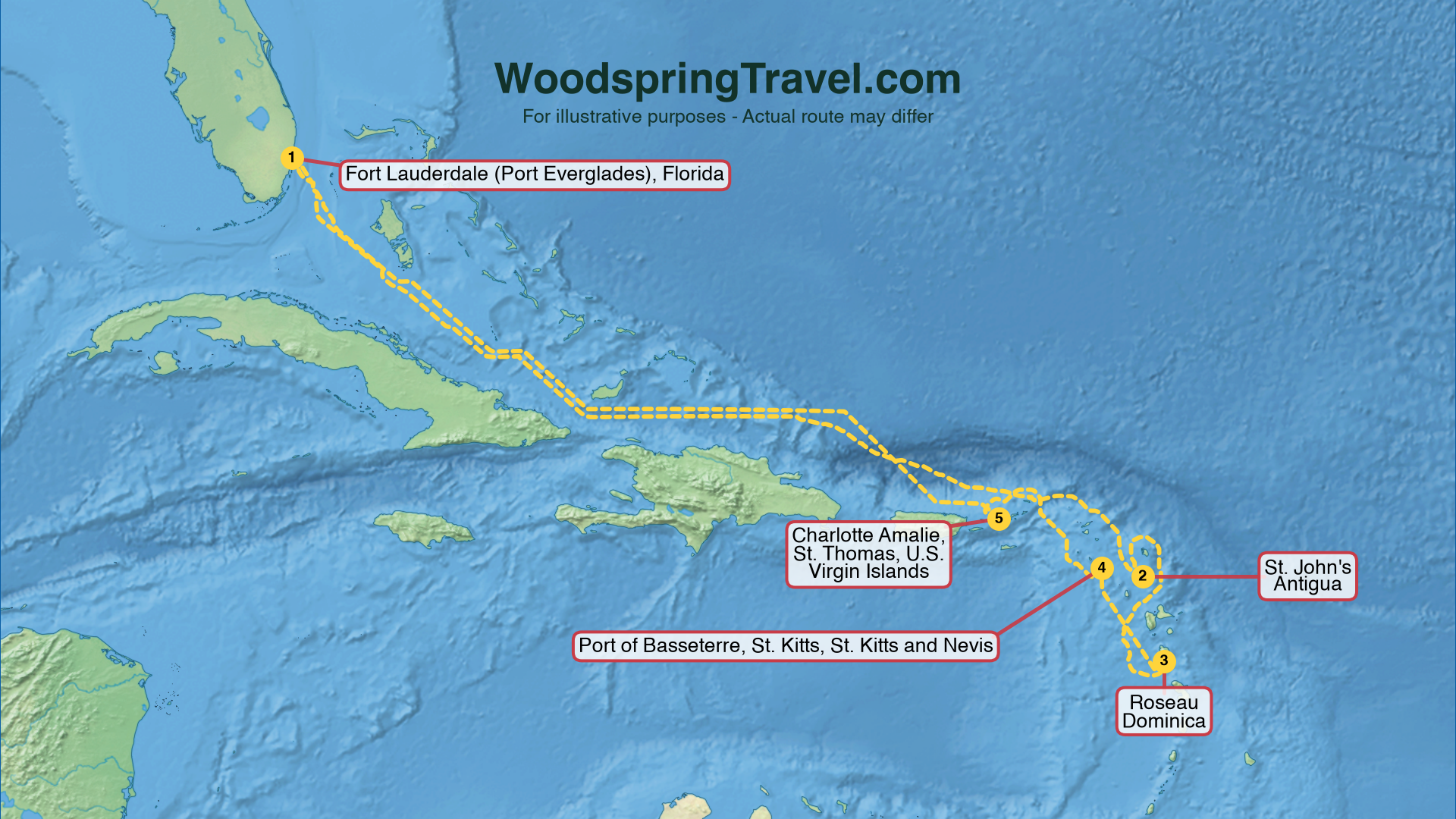 Route Illustration - Actual route may differ