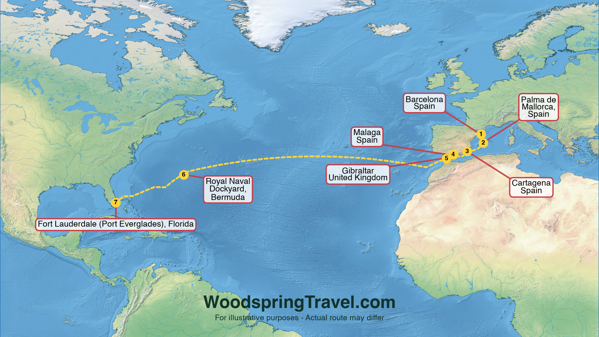 Route Illustration - Actual route may differ