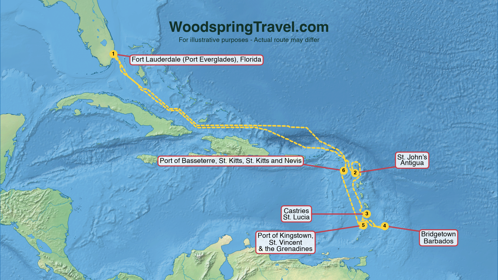 Route Illustration - Actual route may differ