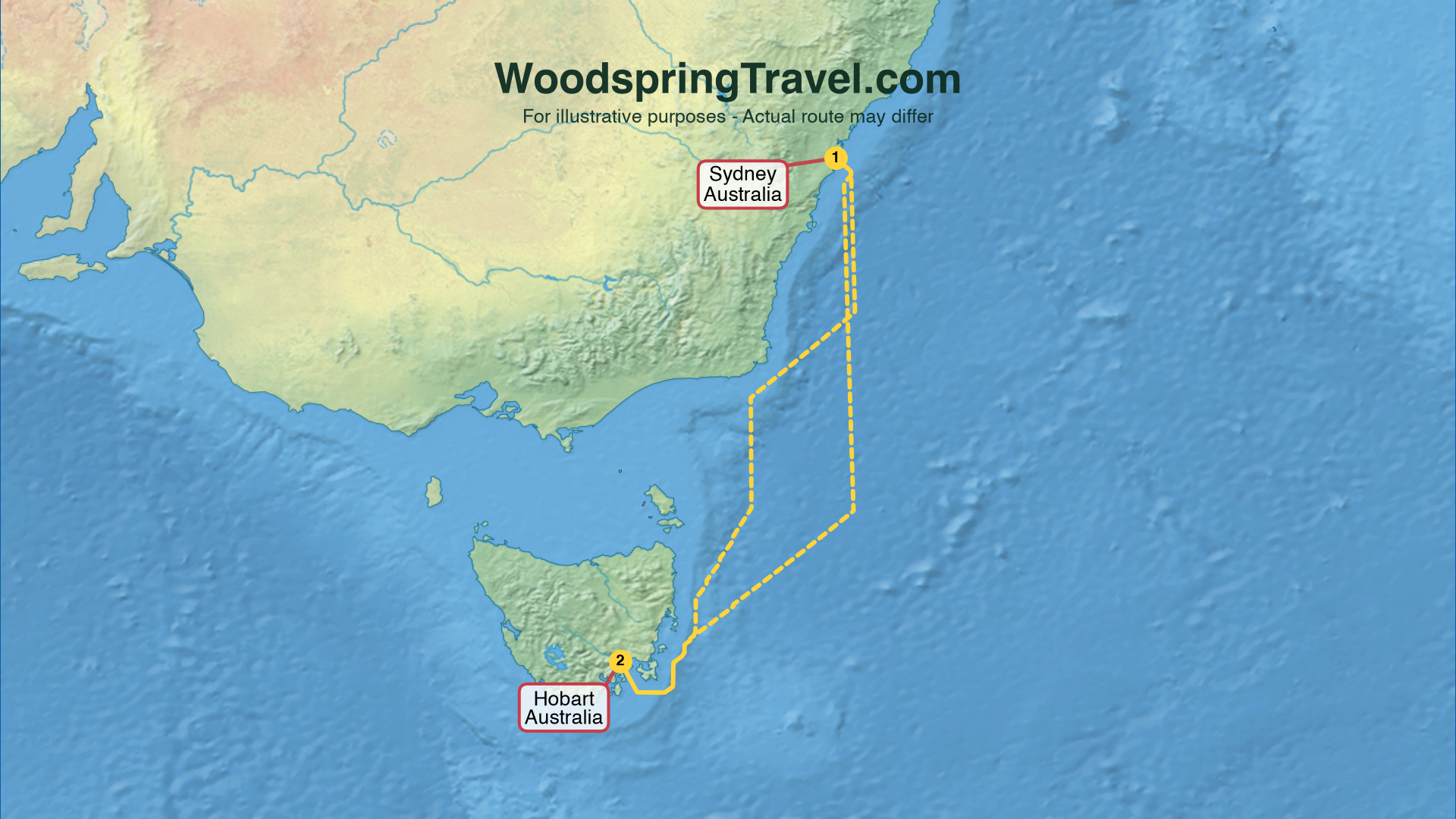 Route Illustration - Actual route may differ
