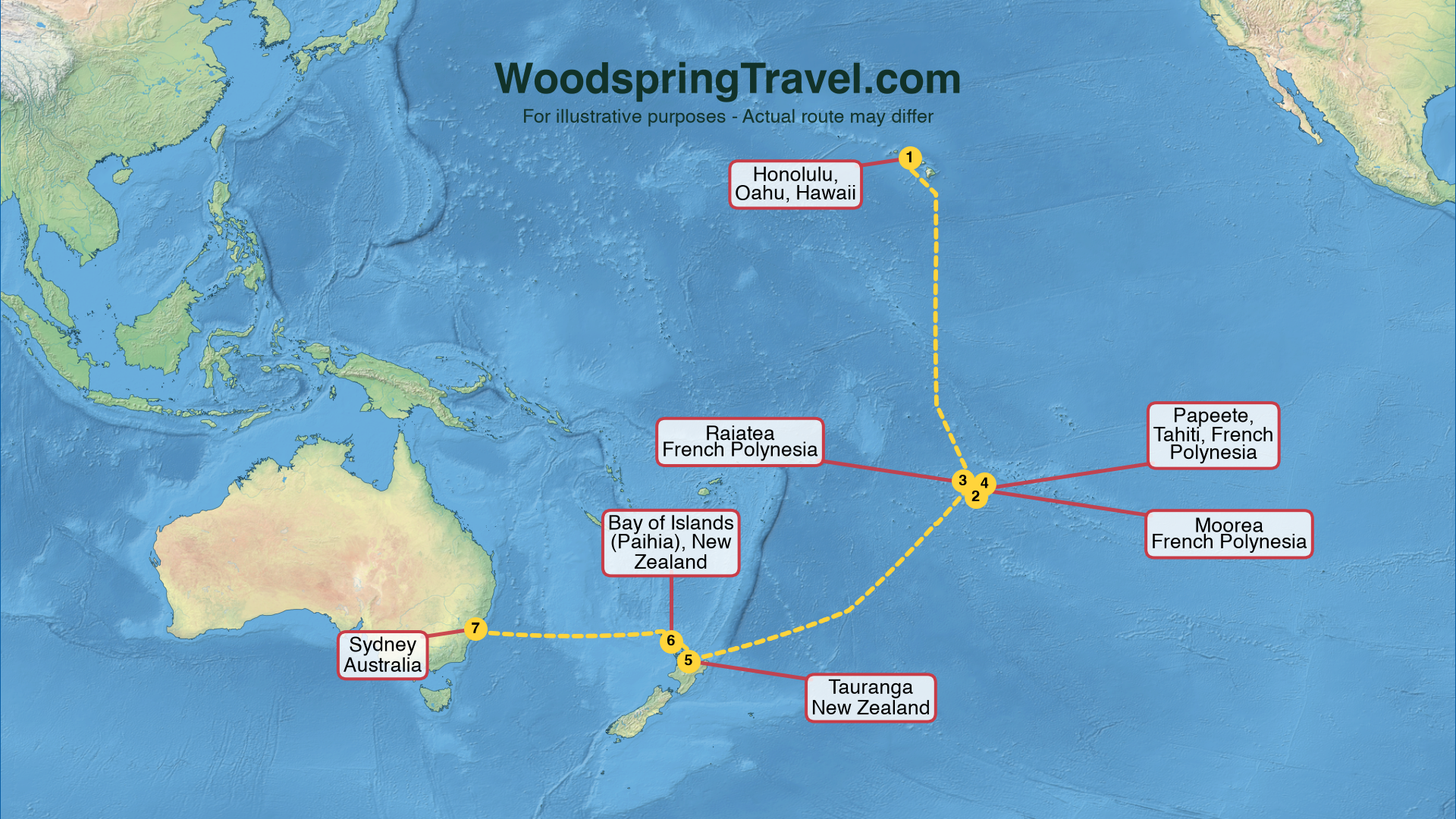 Route Illustration - Actual route may differ