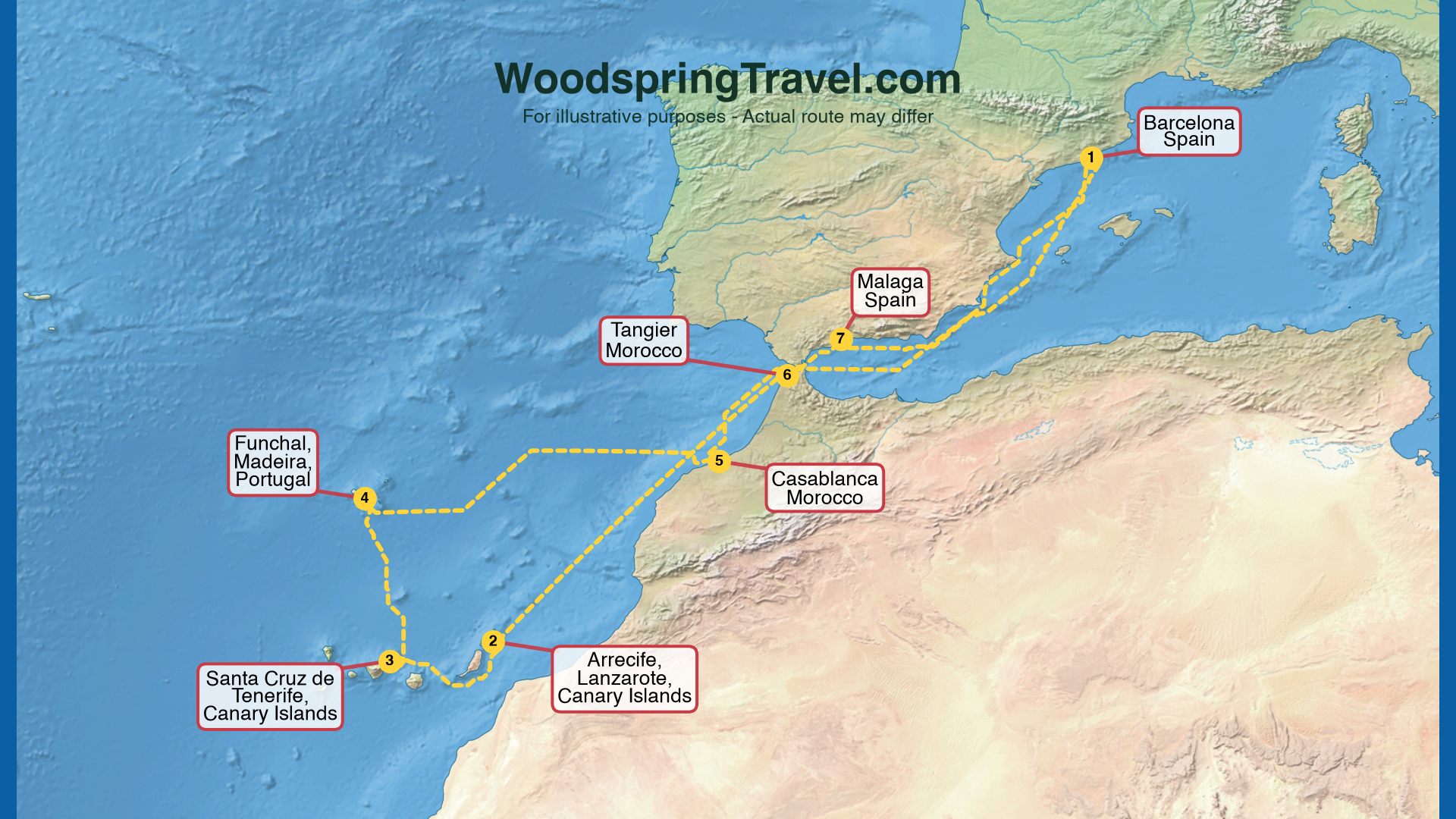 Route Illustration - Actual route may differ