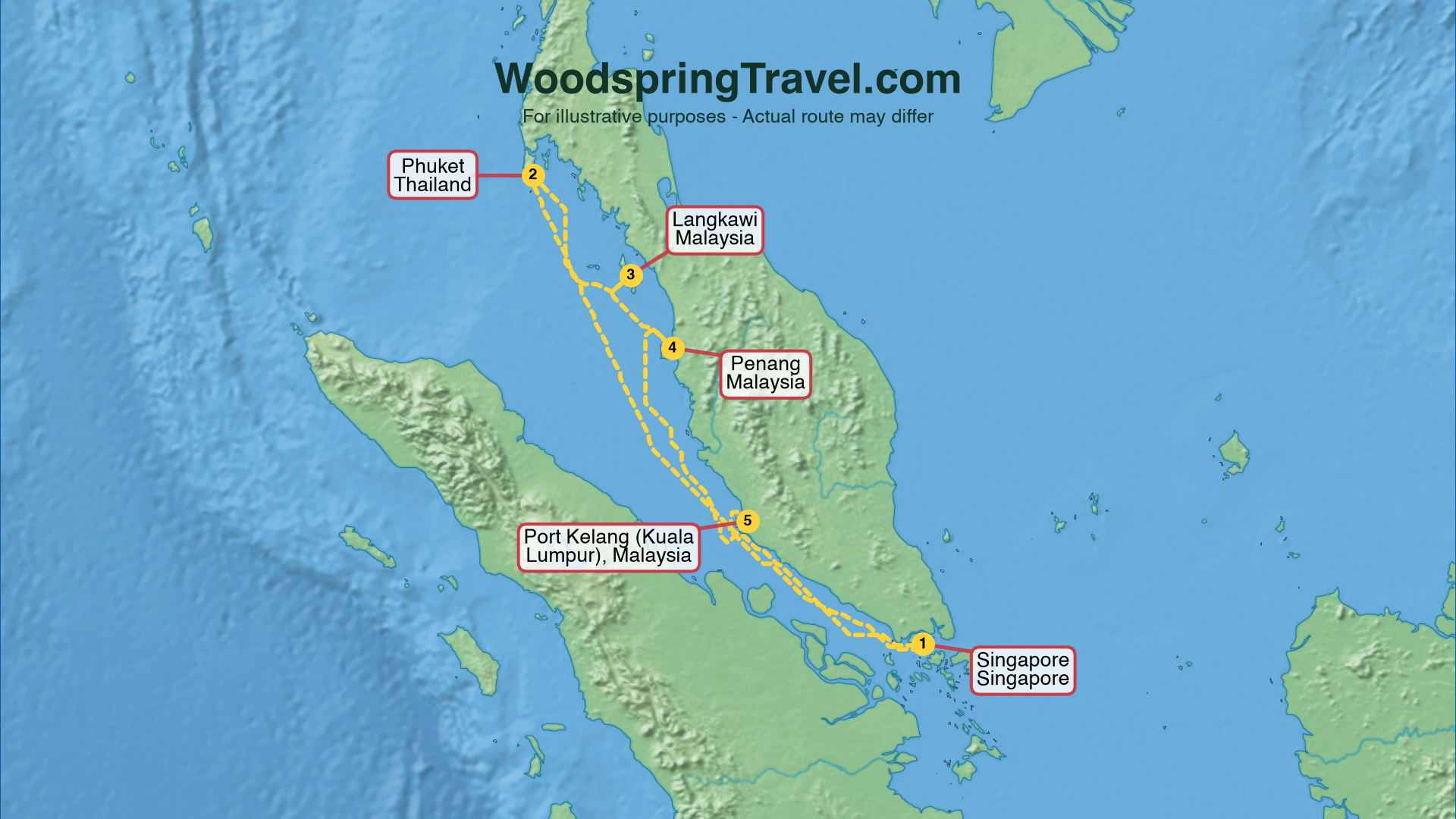 Route Illustration - Actual route may differ