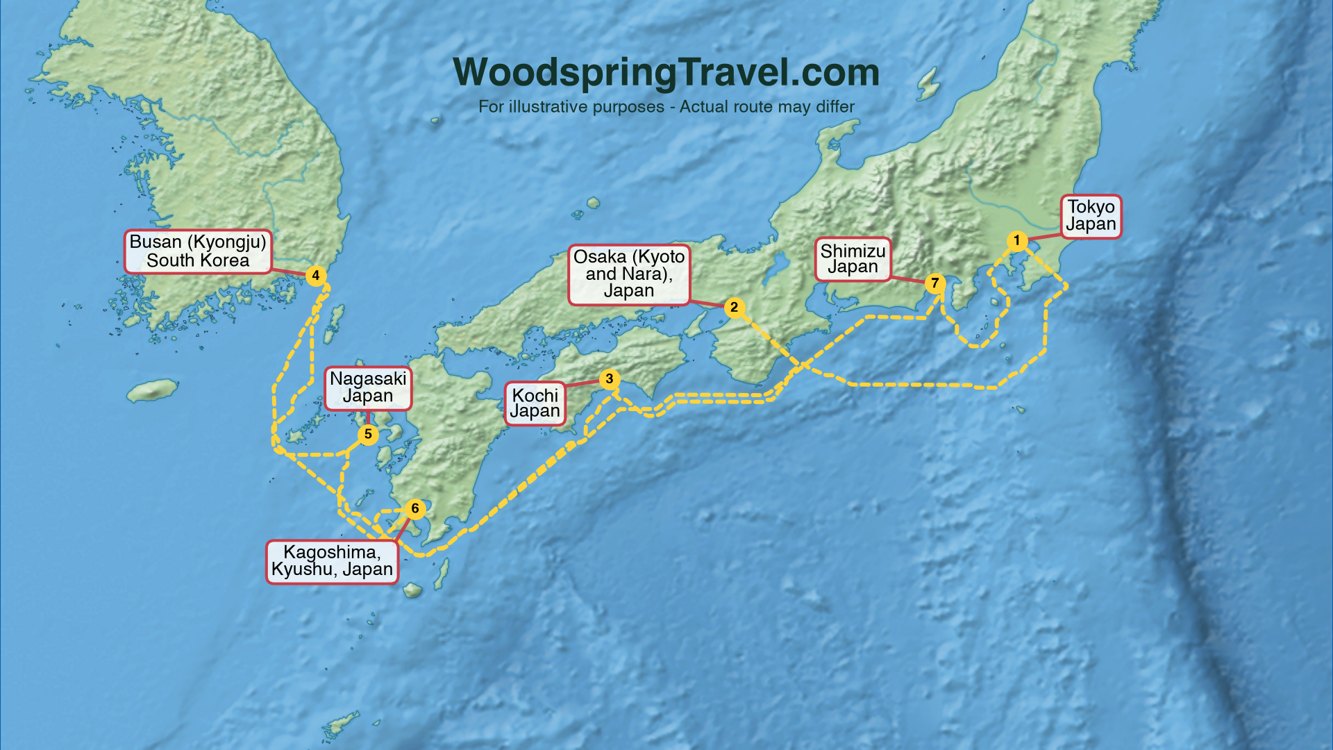 Route Illustration - Actual route may differ