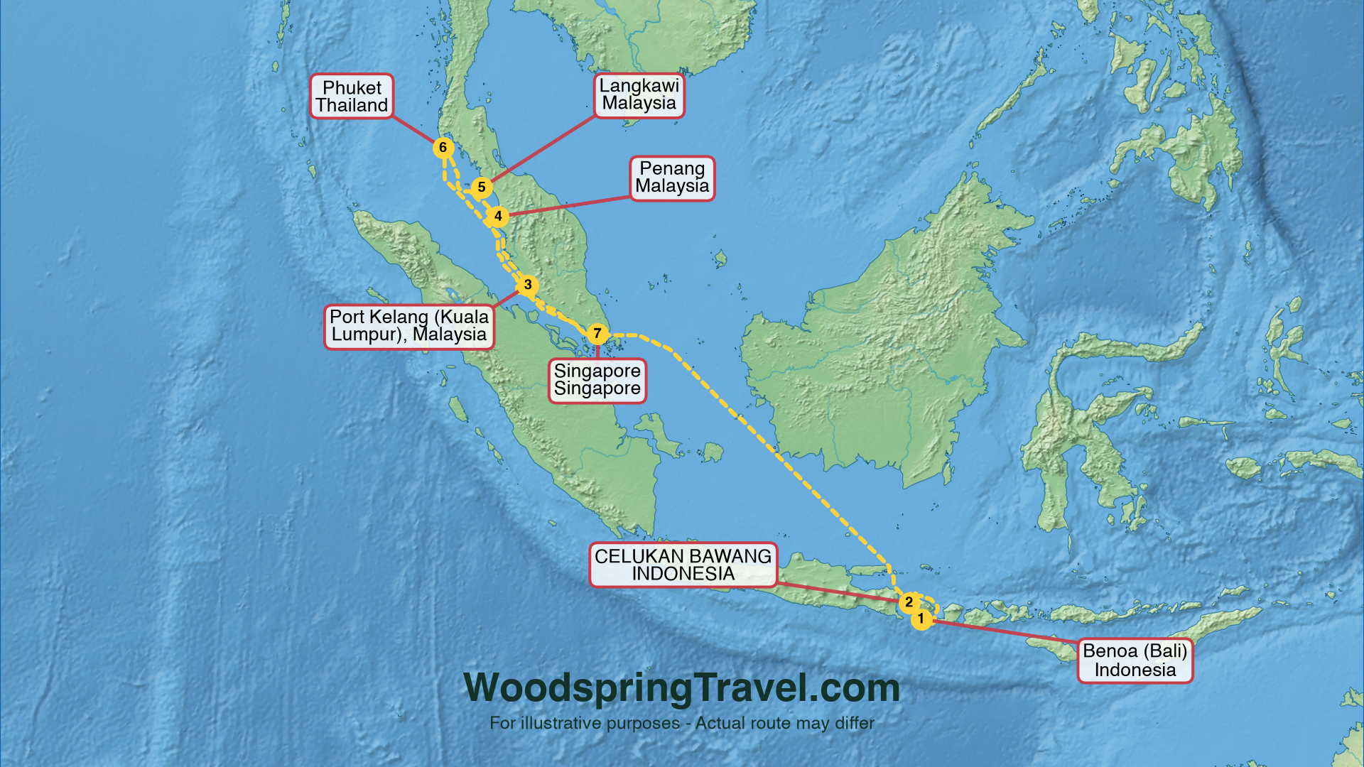 Route Illustration - Actual route may differ Route Illustration - Actual route may differ