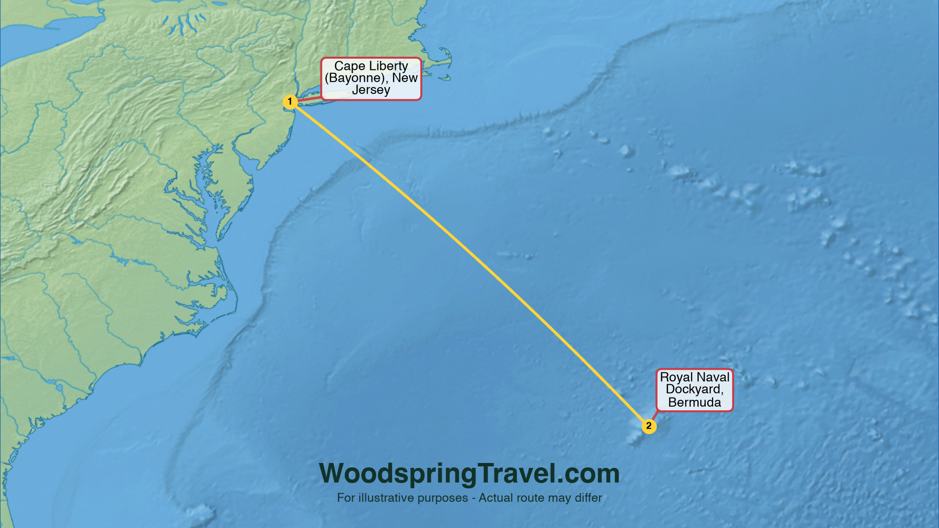 Route Illustration - Actual route may differ