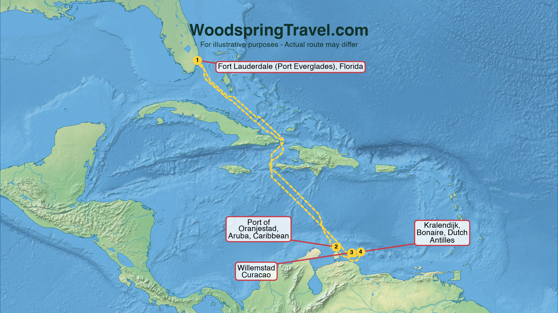 Route Illustration - Actual route may differ