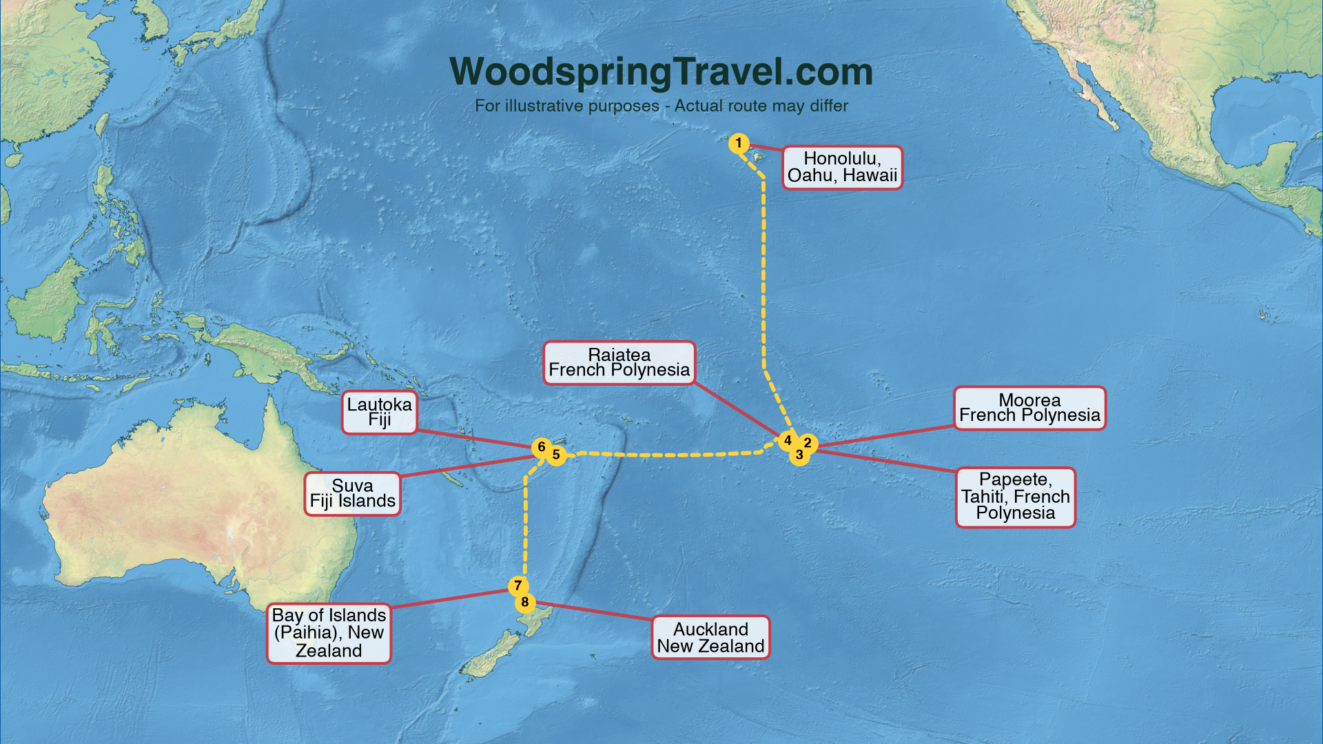 Route Illustration - Actual route may differ