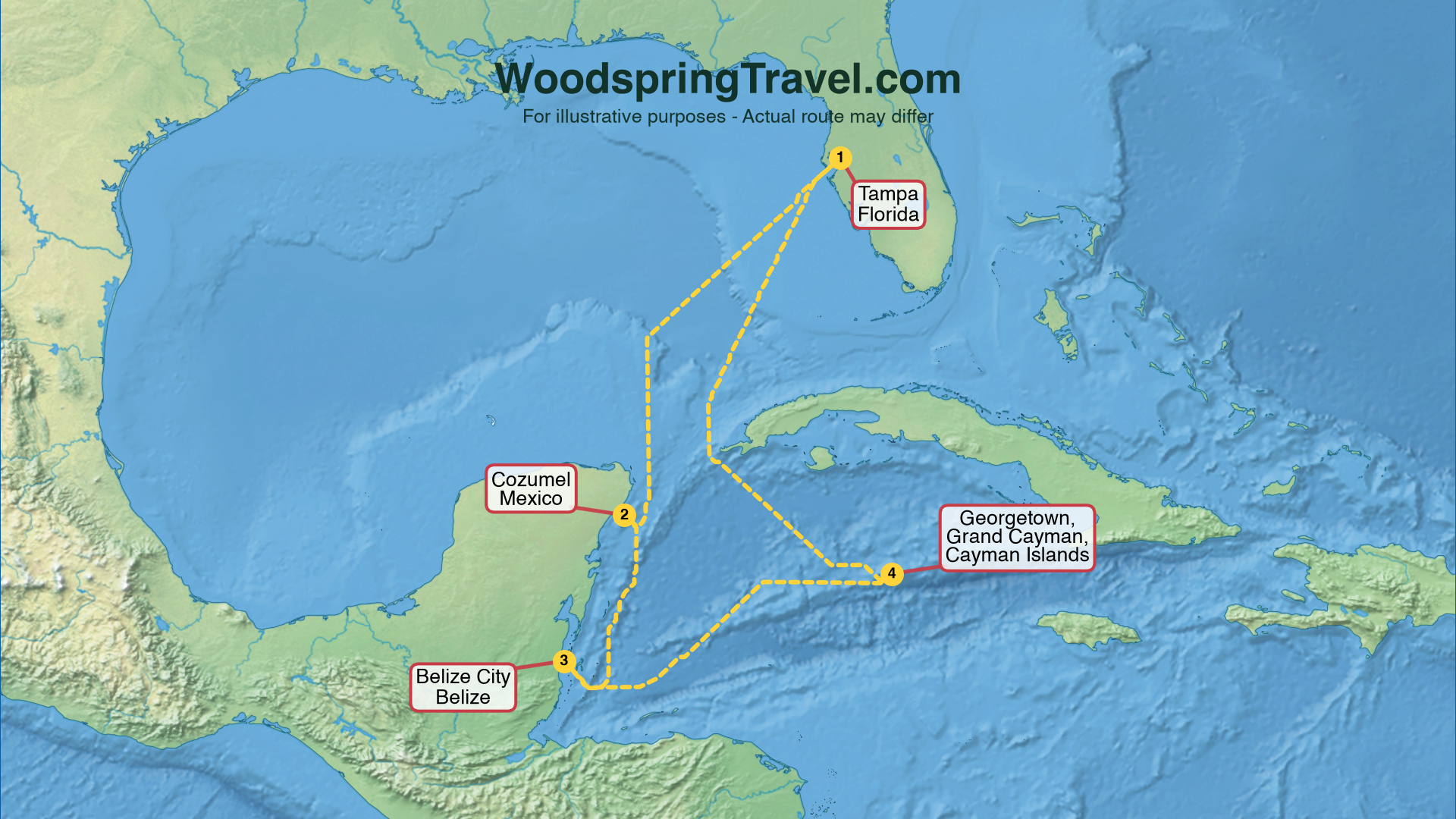Route Illustration - Actual route may differ
