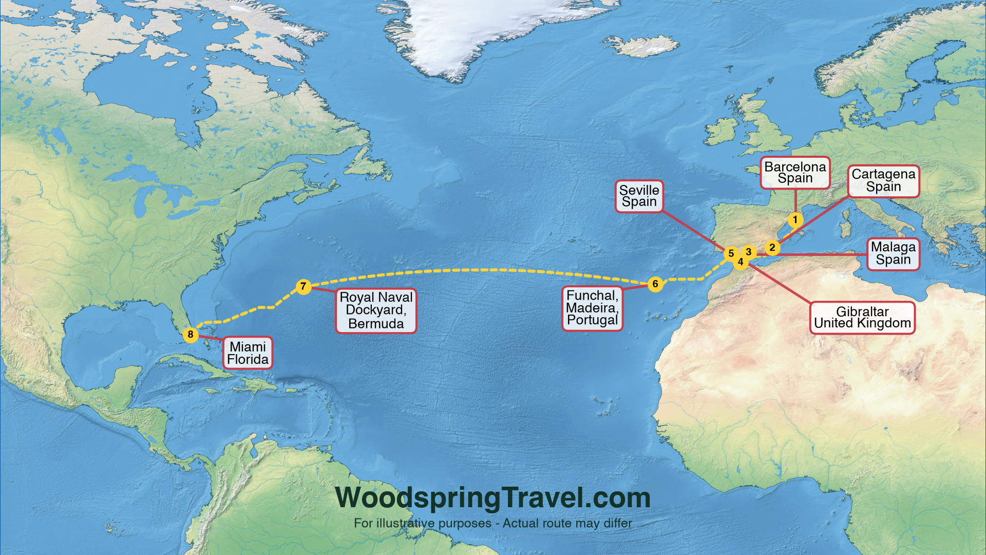 Route Illustration - Actual route may differ