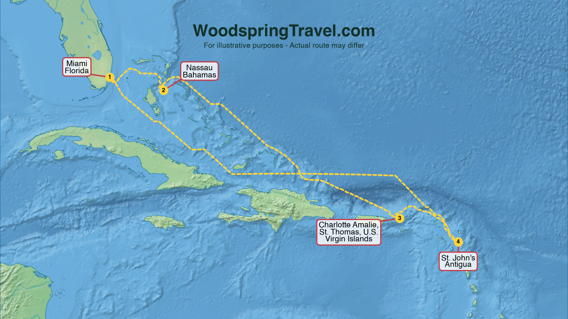 Route Illustration - Actual route may differ