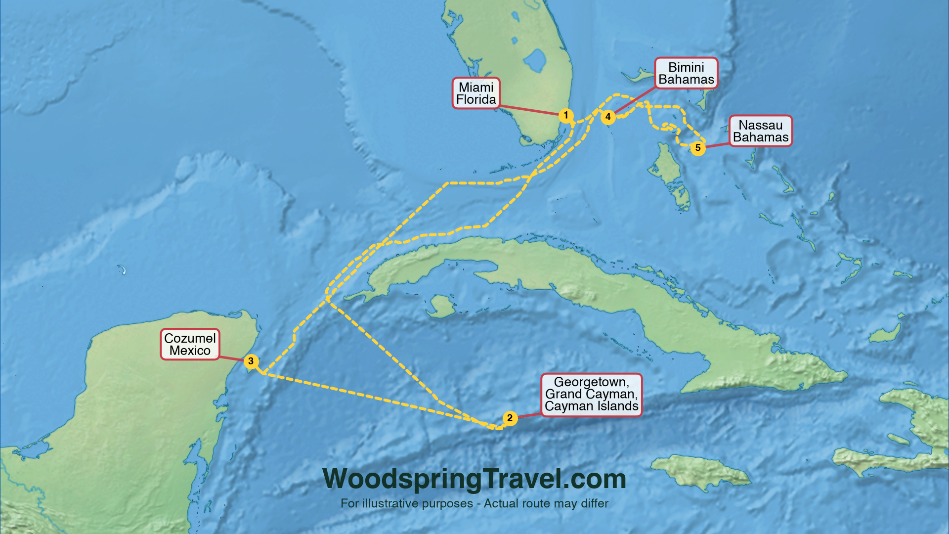 Route Illustration - Actual route may differ