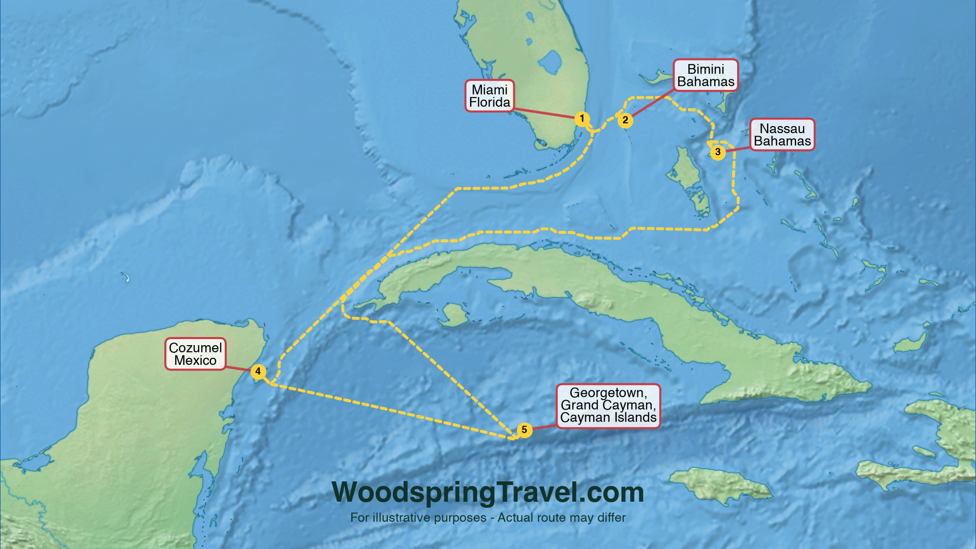 Route Illustration - Actual route may differ