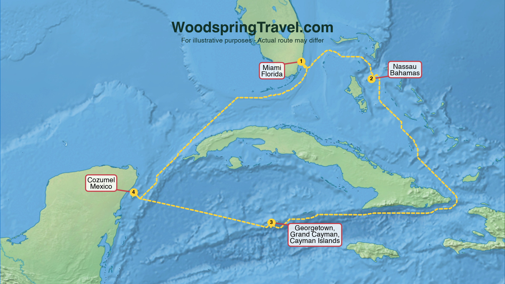 Route Illustration - Actual route may differ