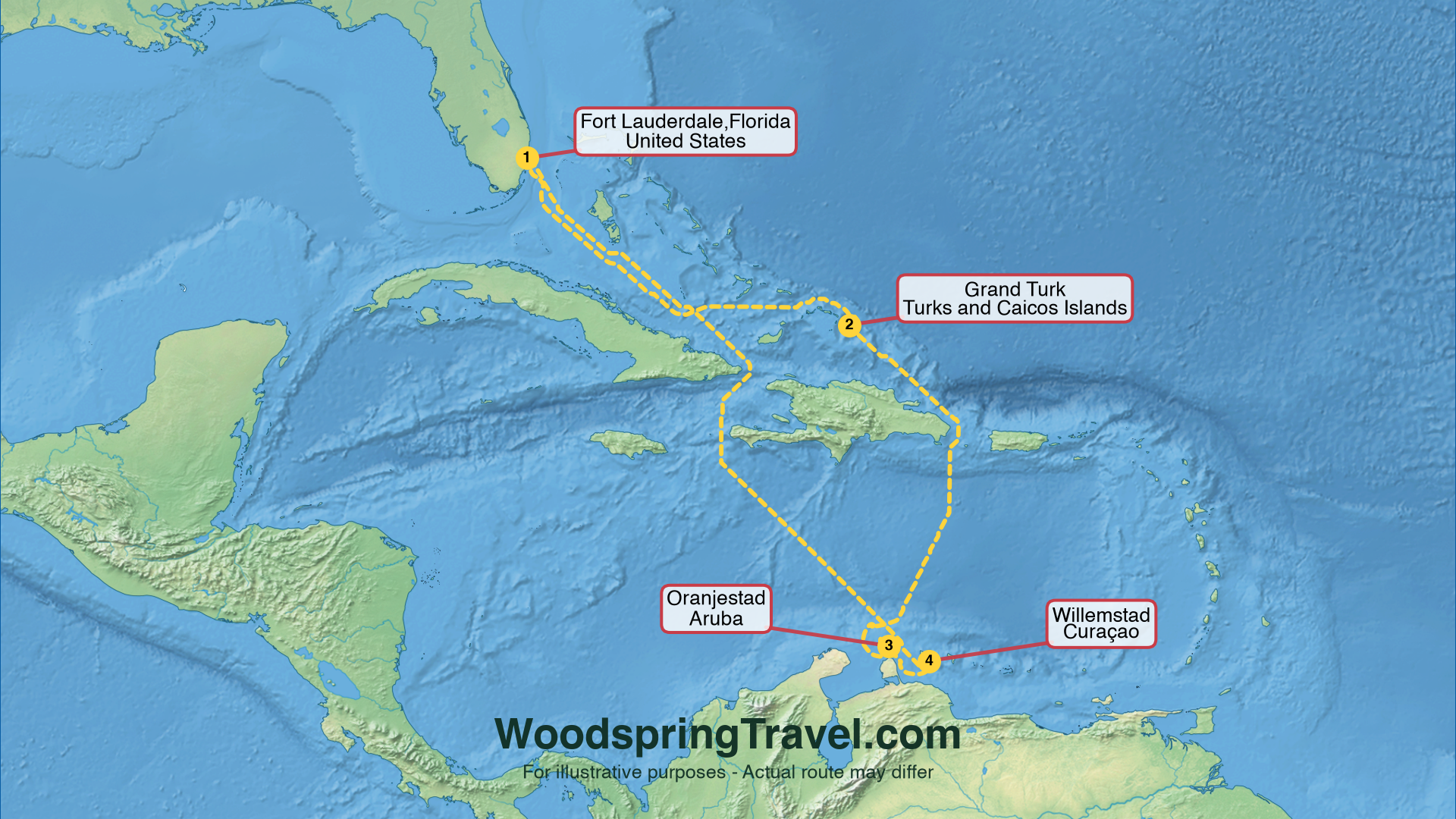Route Illustration - Actual route may differ