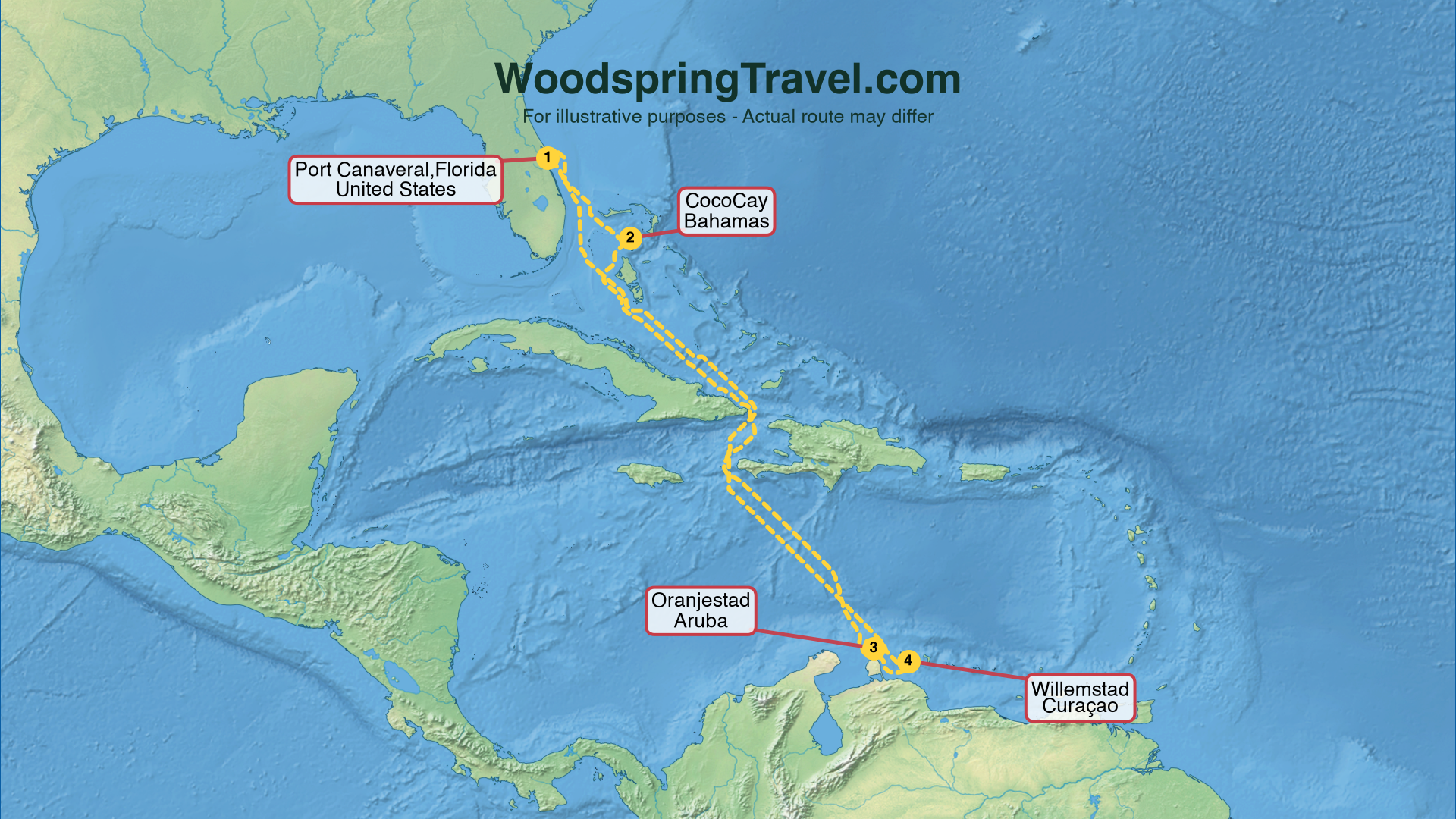 Route Illustration - Actual route may differ